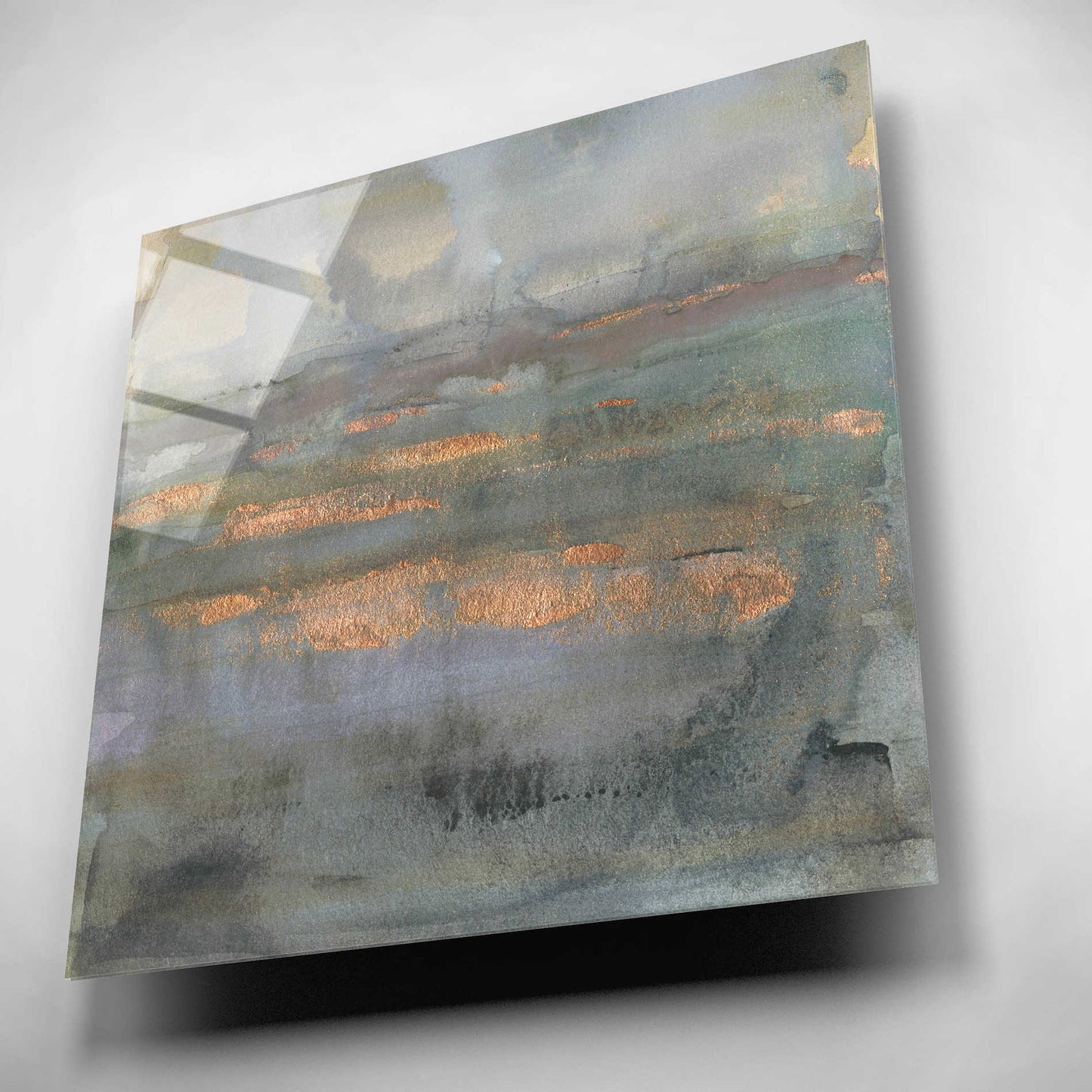 Epic Art 'Copper Emulsion I' by Victoria Borges, Acrylic Glass Wall Art,12x12