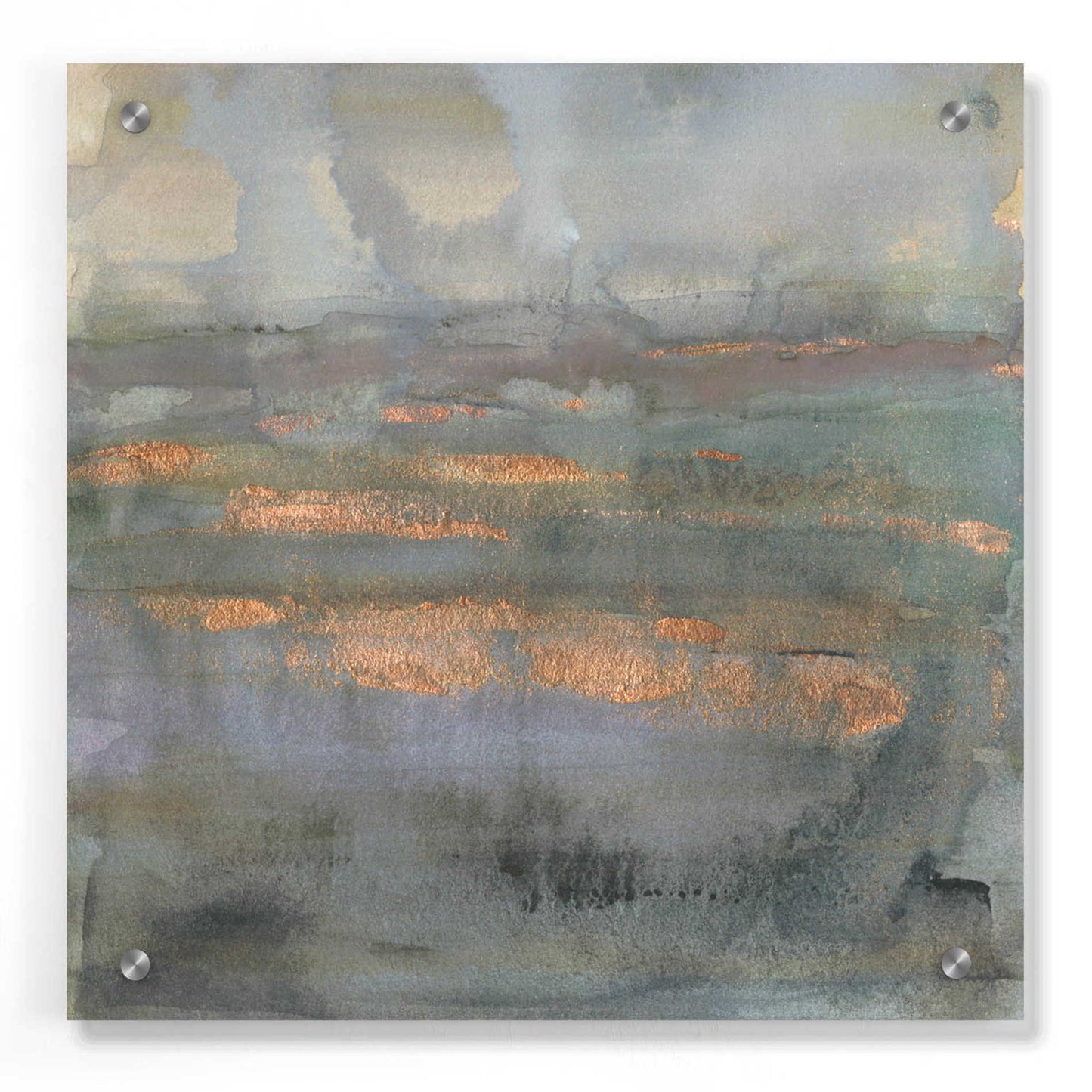 Epic Art 'Copper Emulsion I' by Victoria Borges, Acrylic Glass Wall Art,36x36