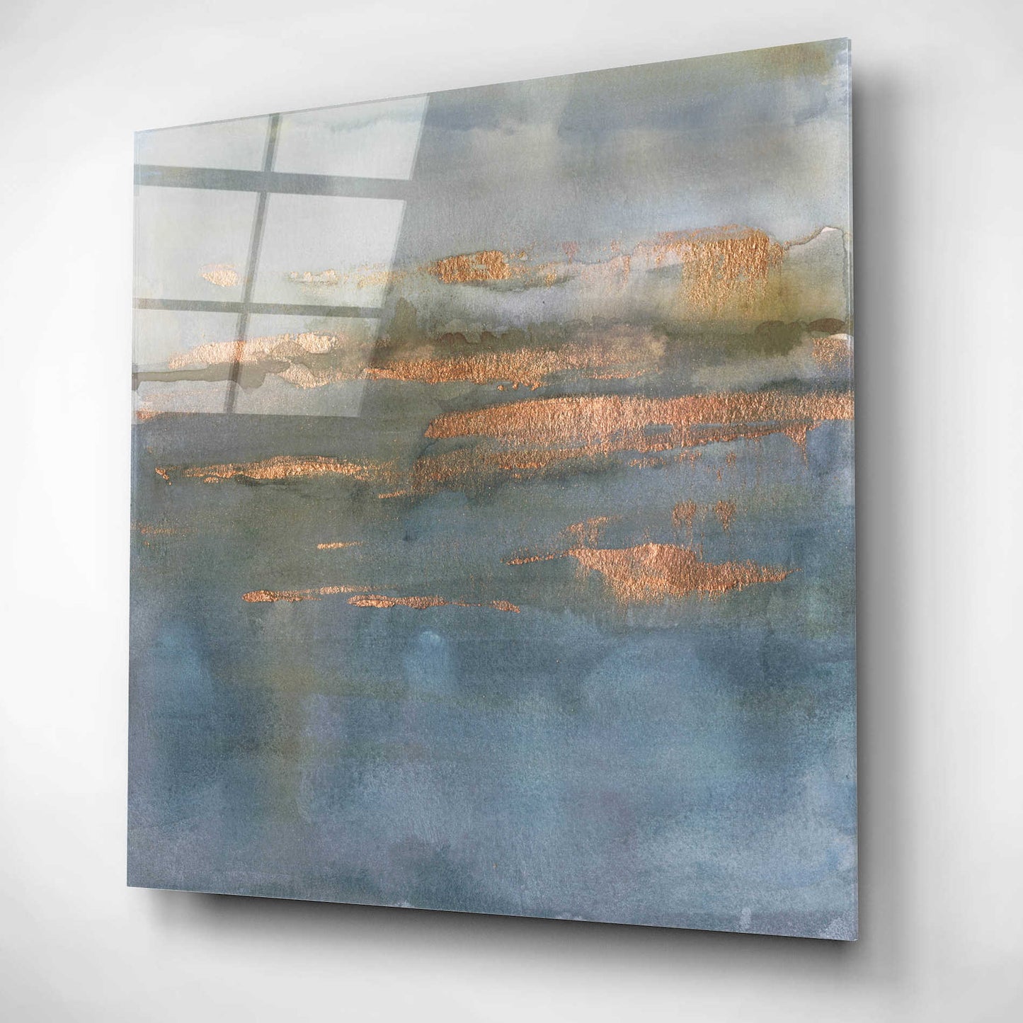 Epic Art 'Copper Emulsion II' by Victoria Borges, Acrylic Glass Wall Art,12x12