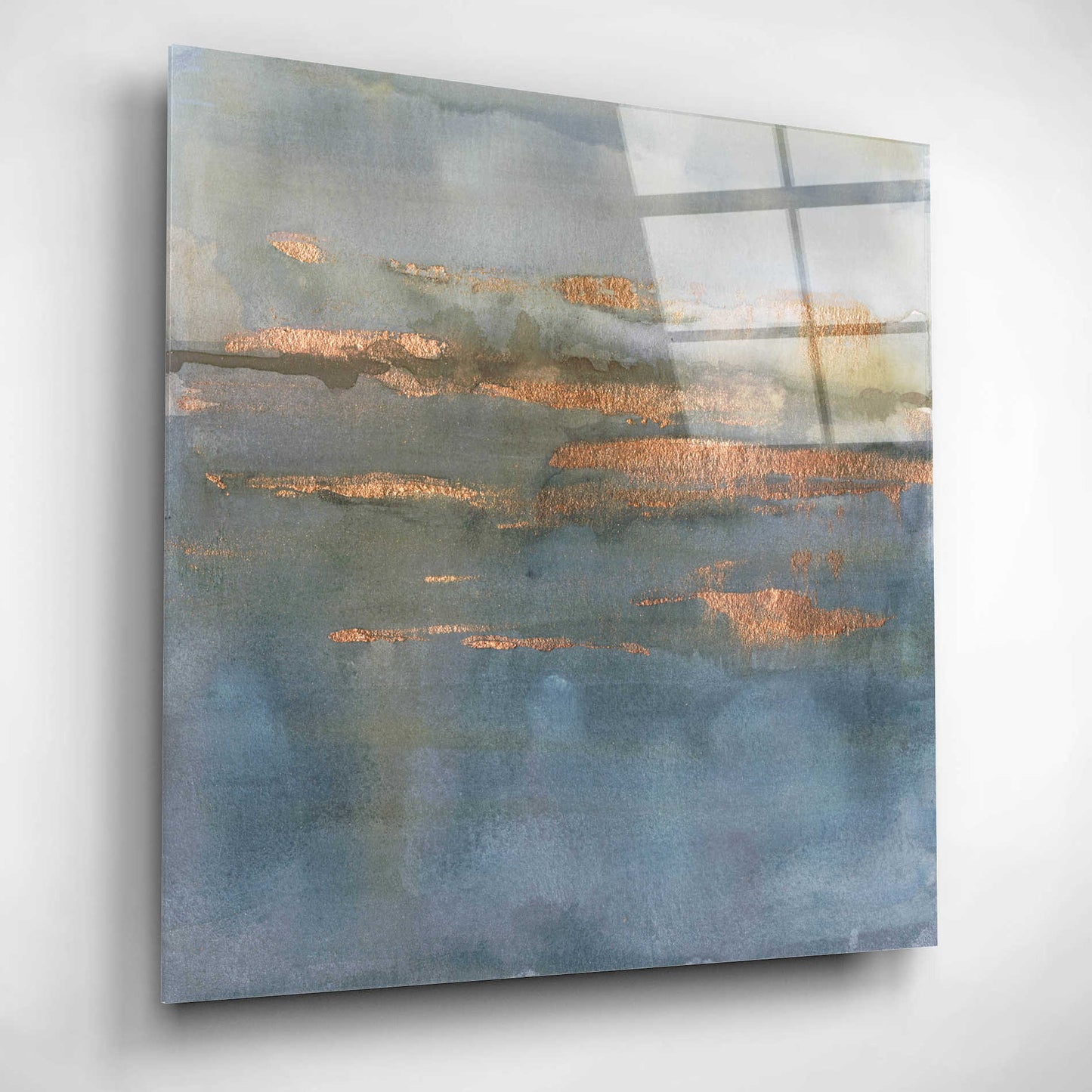 Epic Art 'Copper Emulsion II' by Victoria Borges, Acrylic Glass Wall Art,12x12