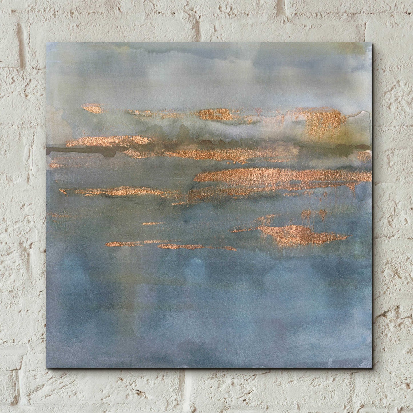 Epic Art 'Copper Emulsion II' by Victoria Borges, Acrylic Glass Wall Art,12x12