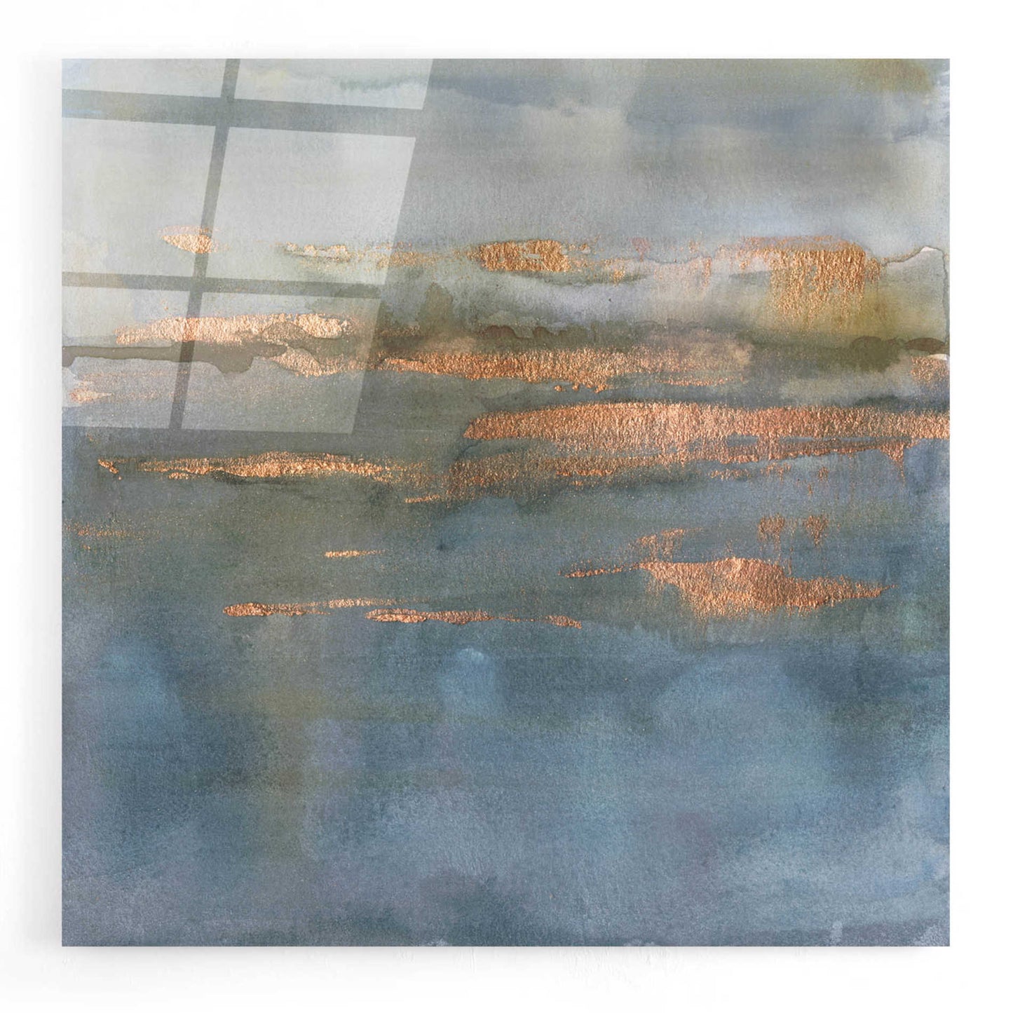 Epic Art 'Copper Emulsion II' by Victoria Borges, Acrylic Glass Wall Art,12x12