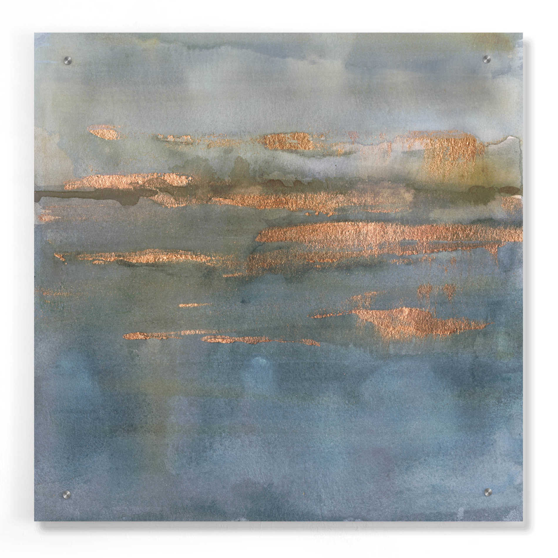 Epic Art 'Copper Emulsion II' by Victoria Borges, Acrylic Glass Wall Art,24x24