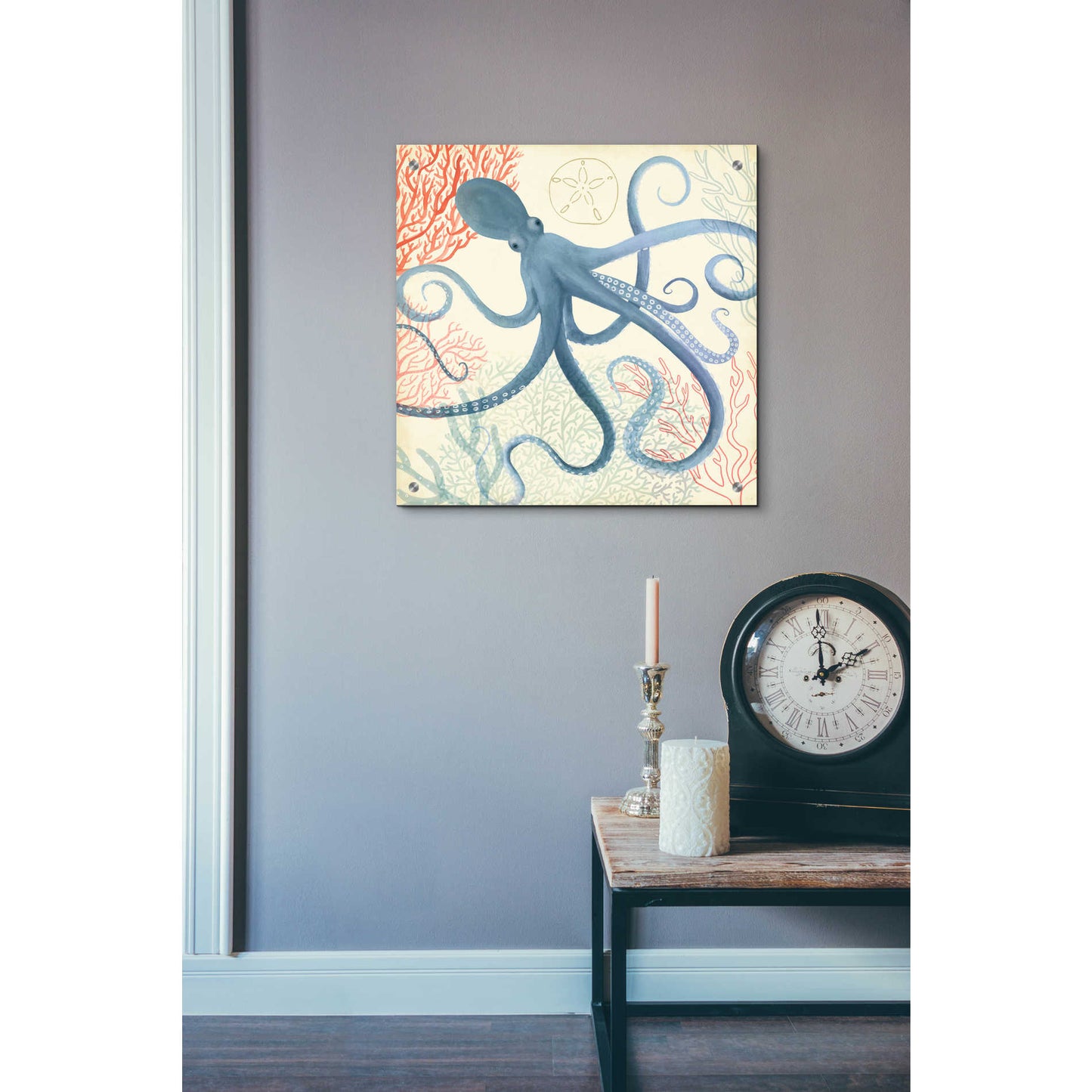 Epic Art 'Underwater Whimsy III' by Victoria Borges, Acrylic Glass Wall Art,24x24