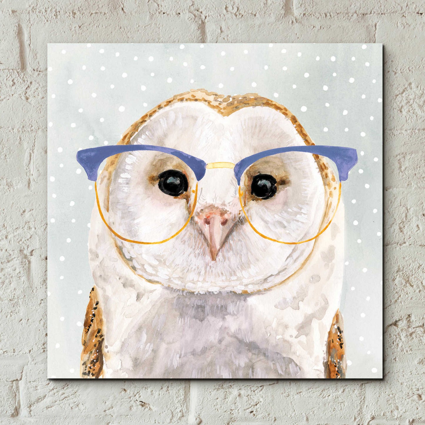Epic Art 'Four-Eyed Forester II' by Victoria Borges, Acrylic Glass Wall Art,12x12