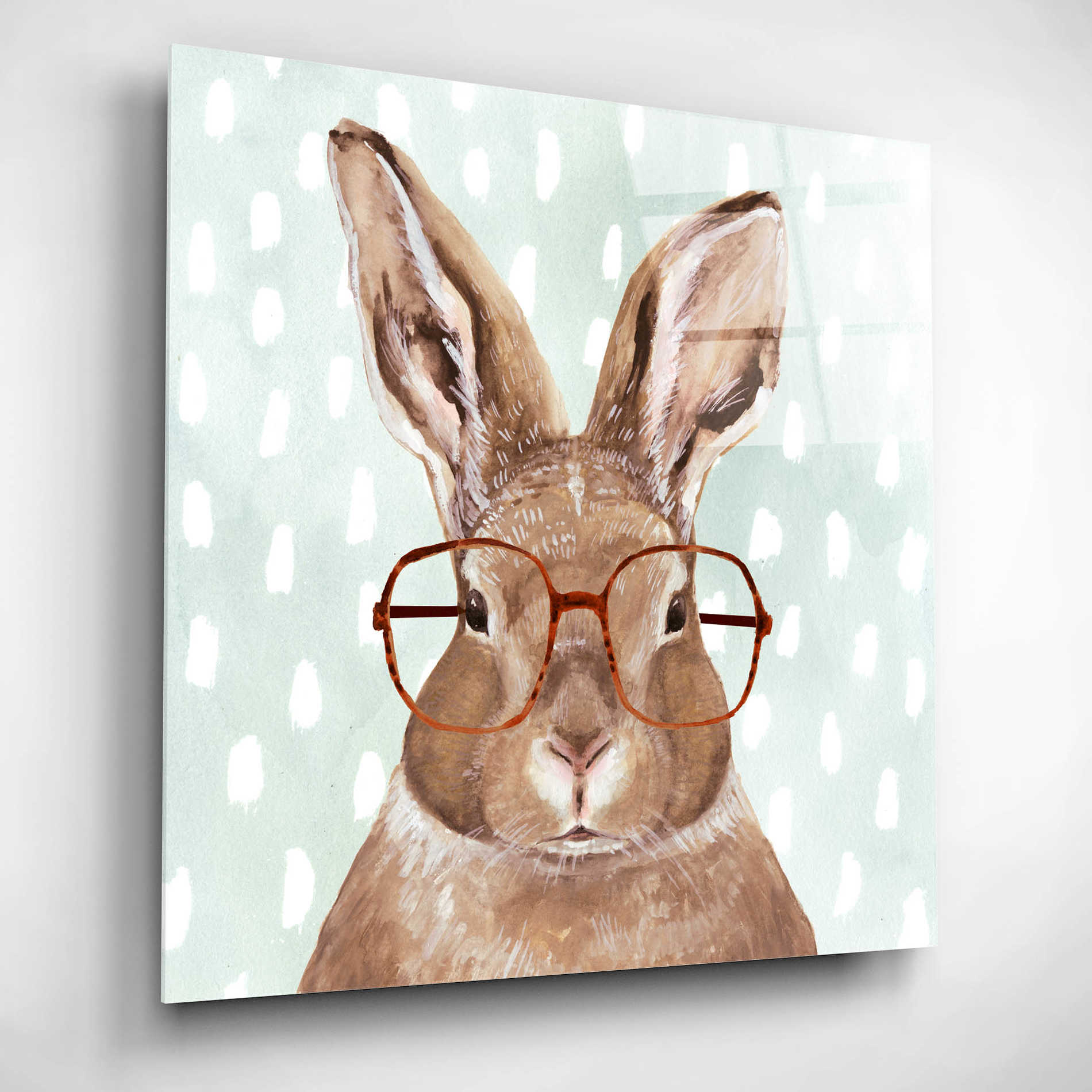 Epic Art 'Four-Eyed Forester III' by Victoria Borges, Acrylic Glass Wall Art,12x12