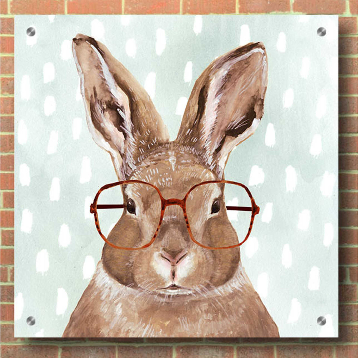 Epic Art 'Four-Eyed Forester III' by Victoria Borges, Acrylic Glass Wall Art,36x36