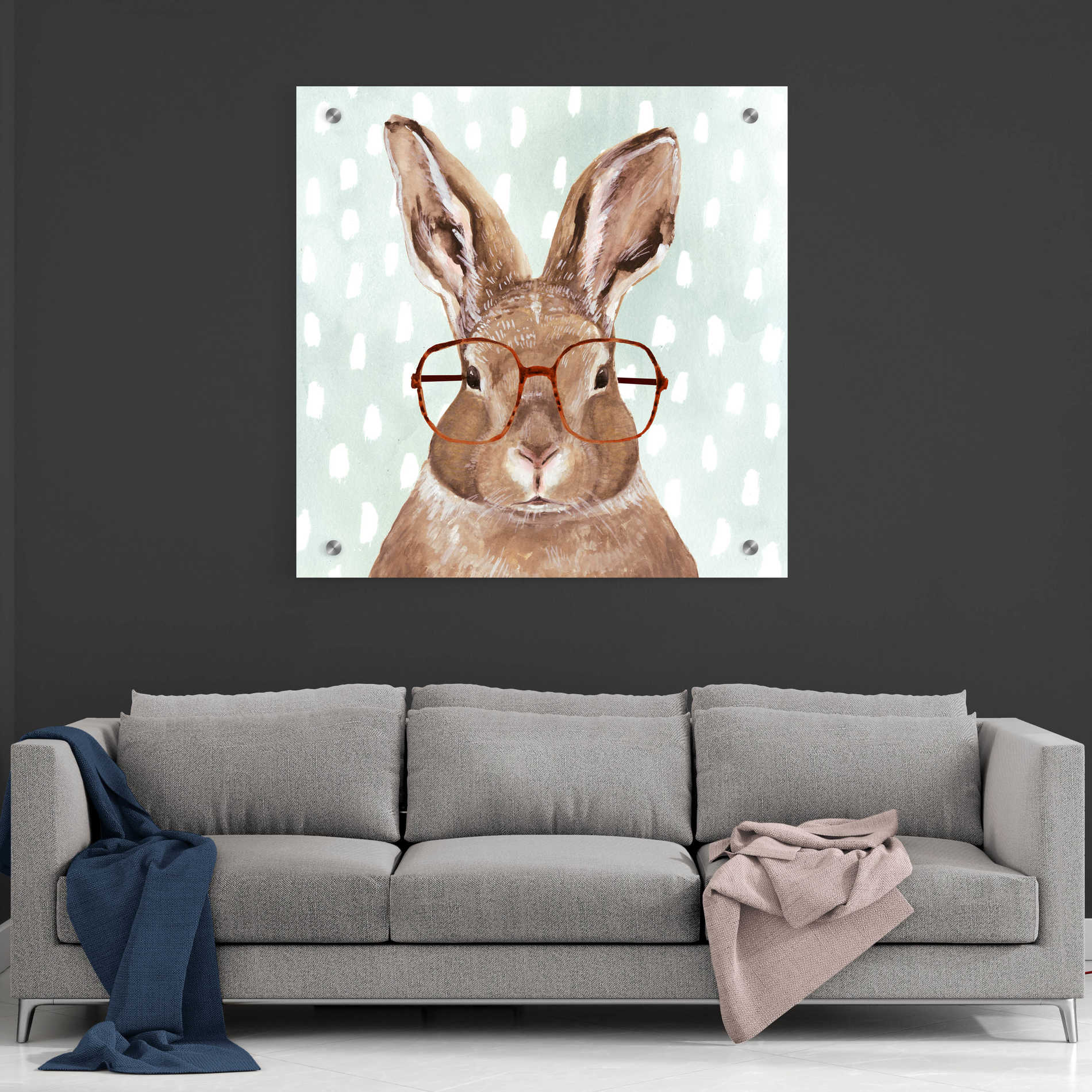 Epic Art 'Four-Eyed Forester III' by Victoria Borges, Acrylic Glass Wall Art,36x36