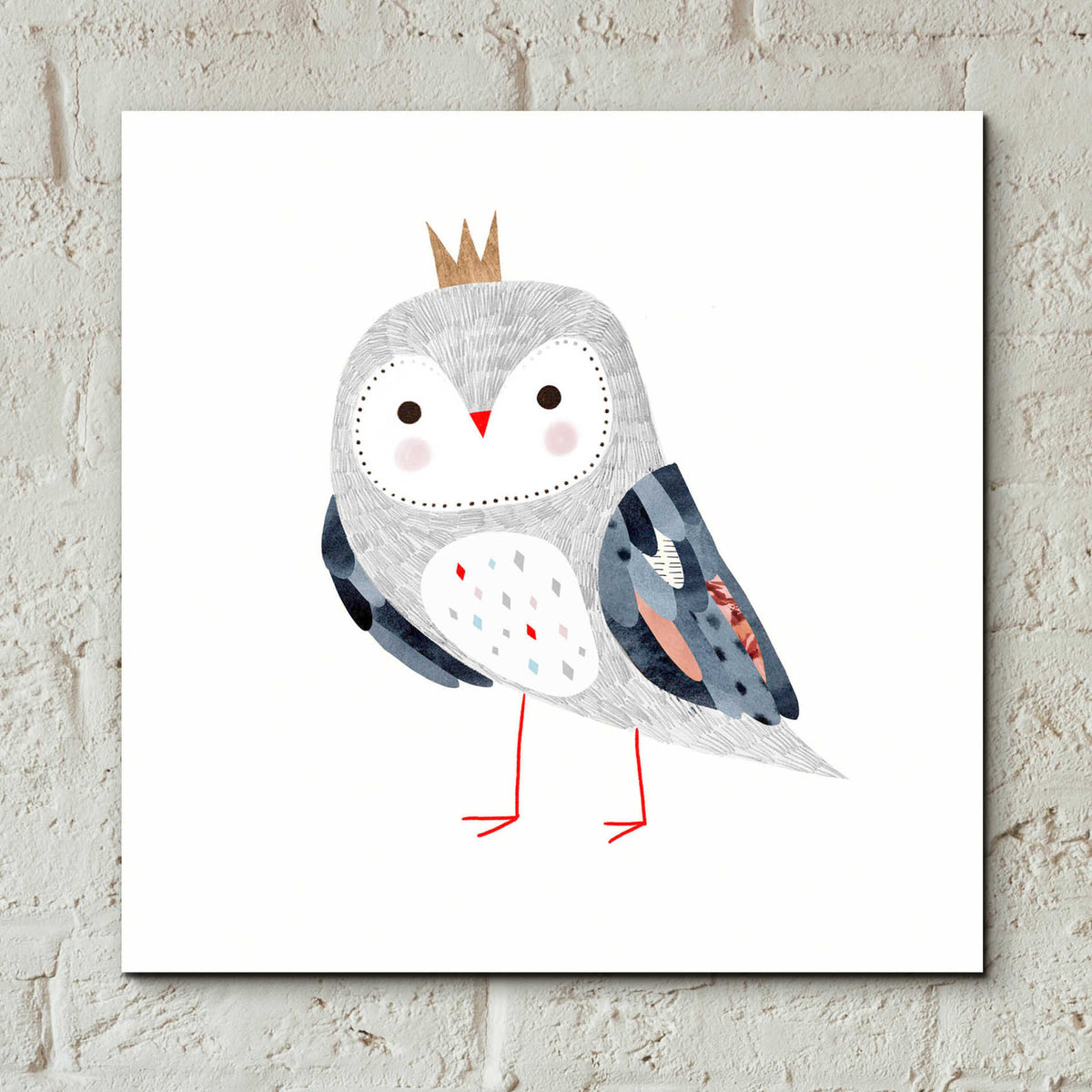 Epic Art 'Crowned Critter II' by Victoria Borges, Acrylic Glass Wall Art,12x12