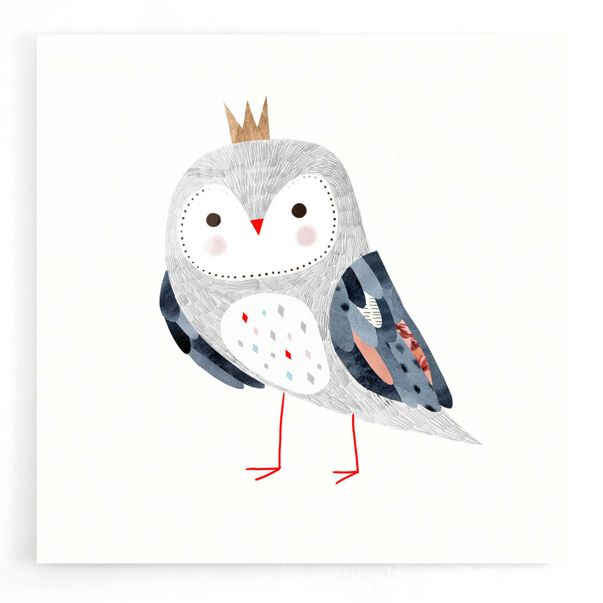 Epic Art 'Crowned Critter II' by Victoria Borges, Acrylic Glass Wall Art