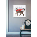 Epic Art 'Christmas Cats & Dogs I' by Victoria Borges, Acrylic Glass Wall Art,24x24