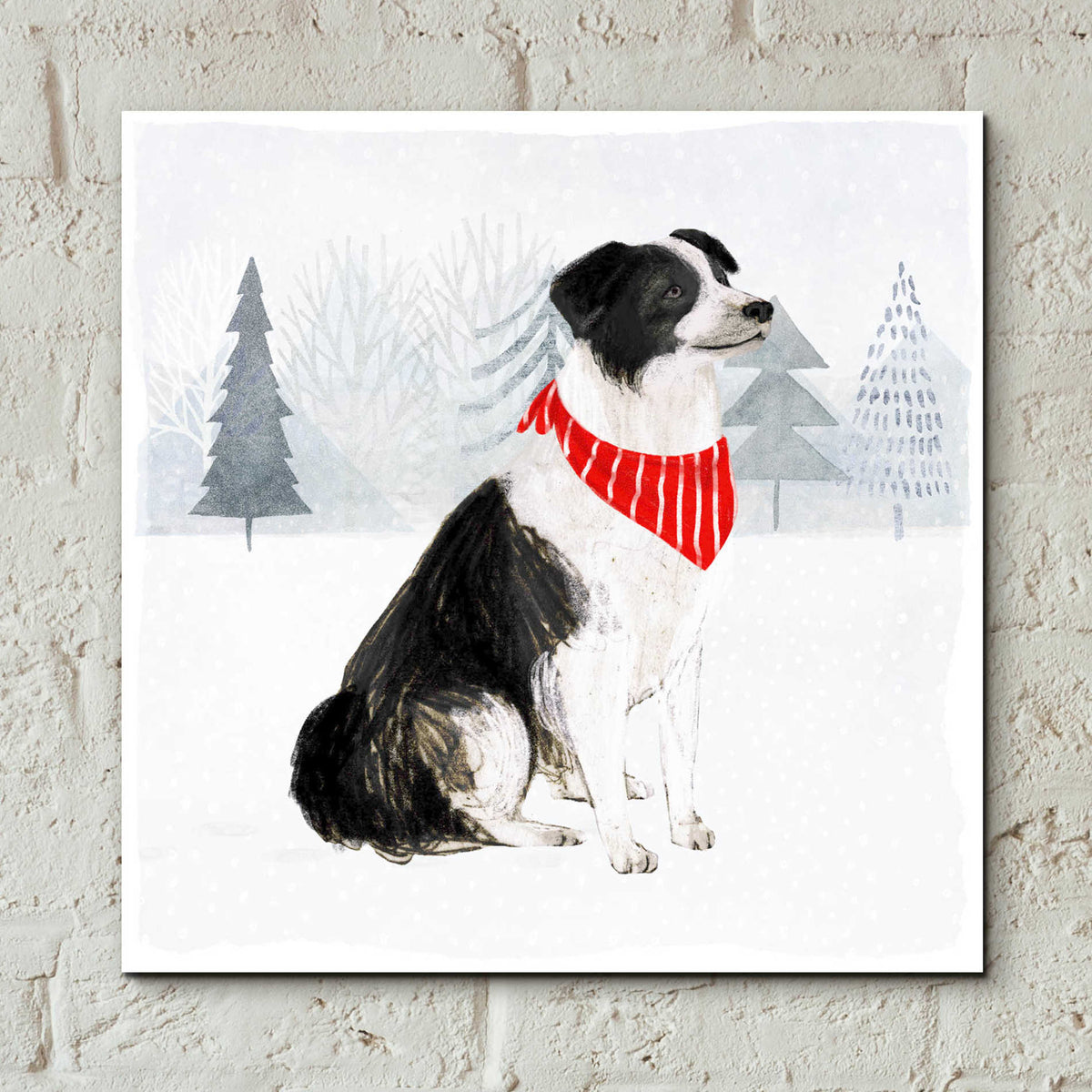 Epic Art 'Christmas Cats & Dogs II' by Victoria Borges, Acrylic Glass Wall Art,12x12