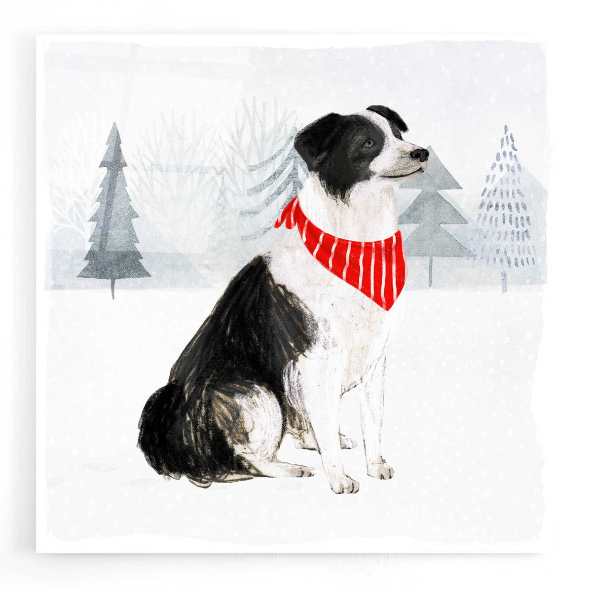 Epic Art 'Christmas Cats & Dogs II' by Victoria Borges, Acrylic Glass Wall Art