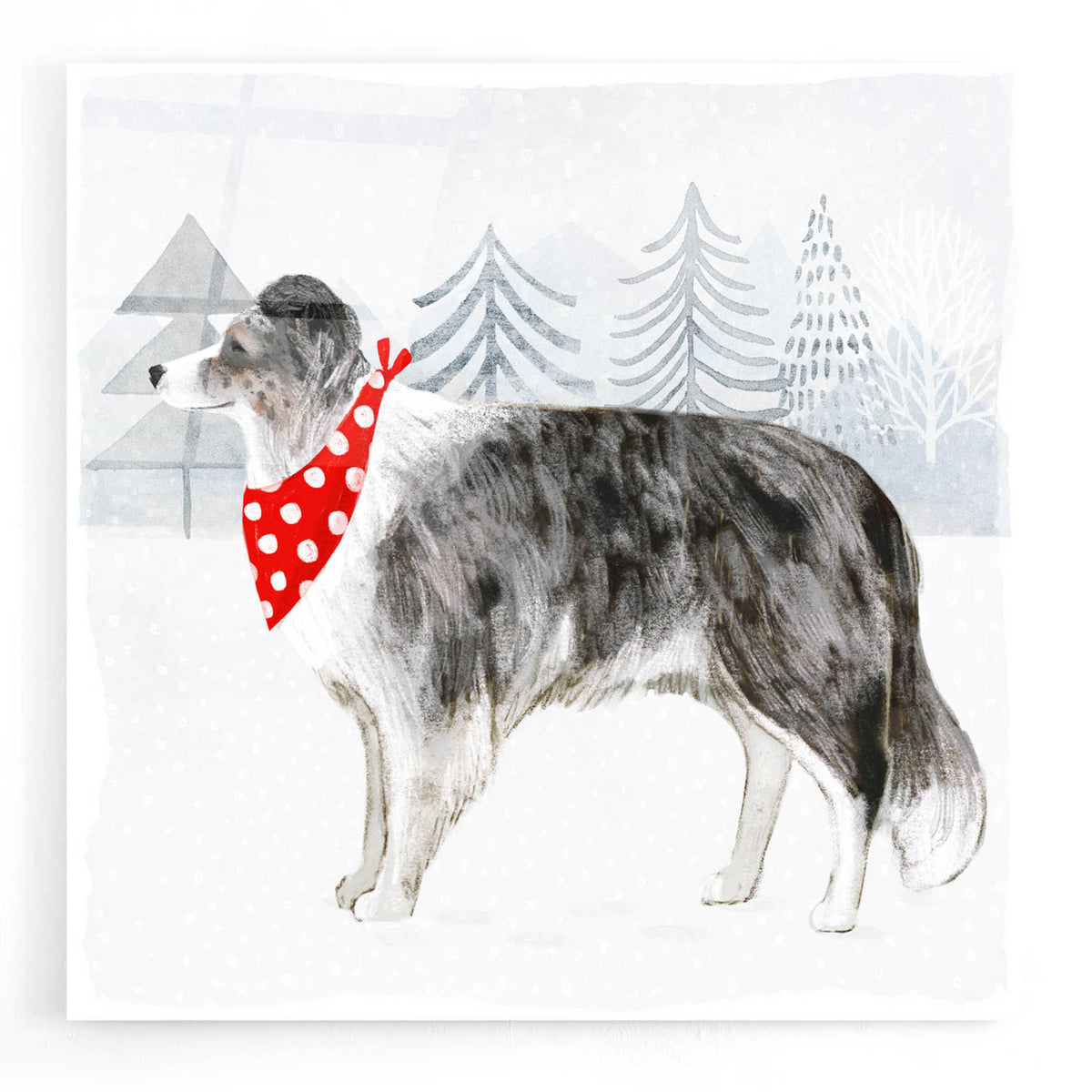 Epic Art 'Christmas Cats & Dogs IV' by Victoria Borges, Acrylic Glass Wall Art