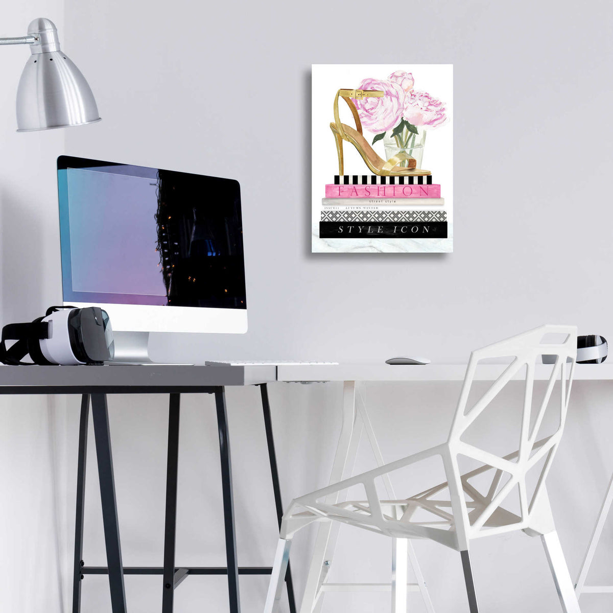Epic Art 'Get Glam I' by Victoria Borges, Acrylic Glass Wall Art,12x16