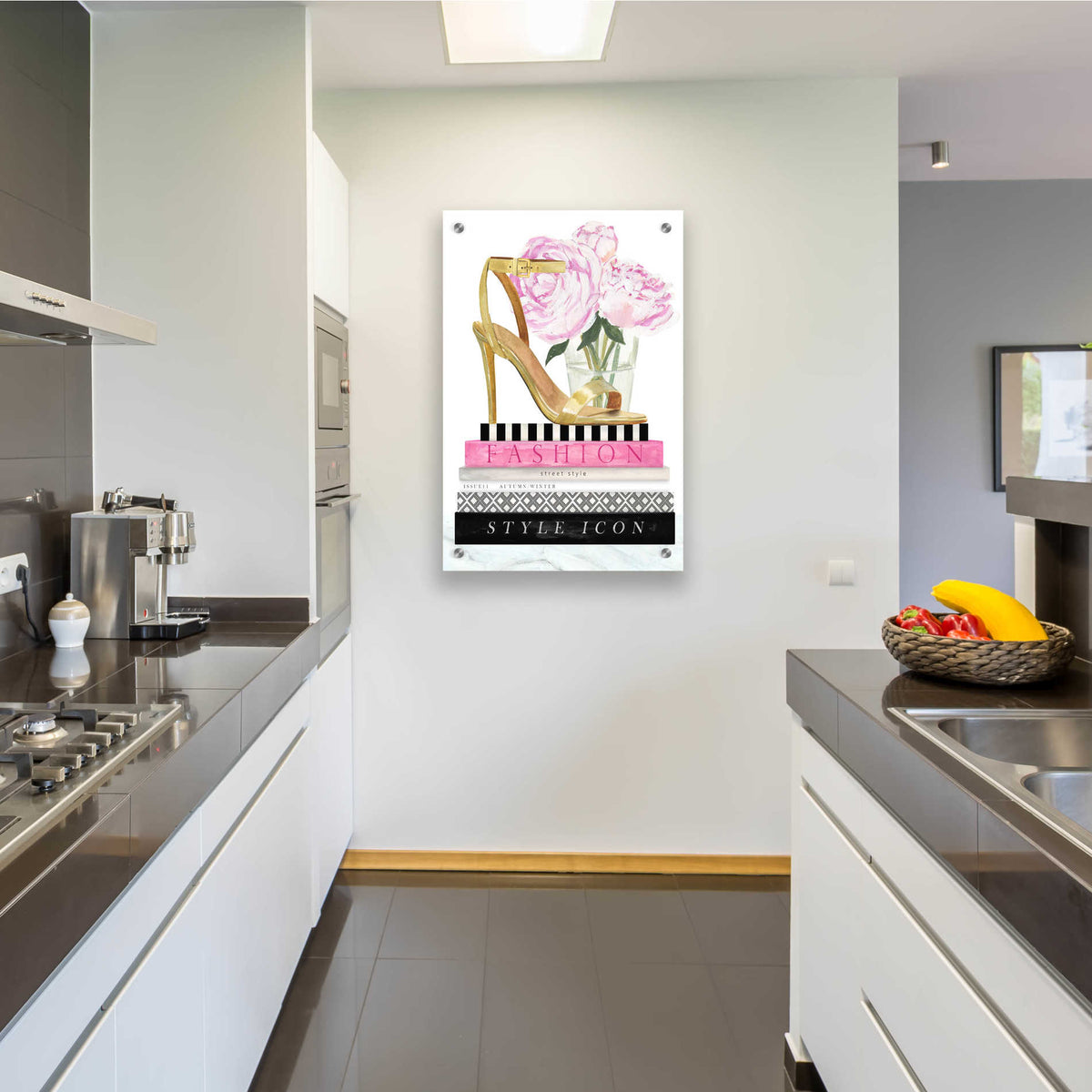 Epic Art 'Get Glam I' by Victoria Borges, Acrylic Glass Wall Art,24x36