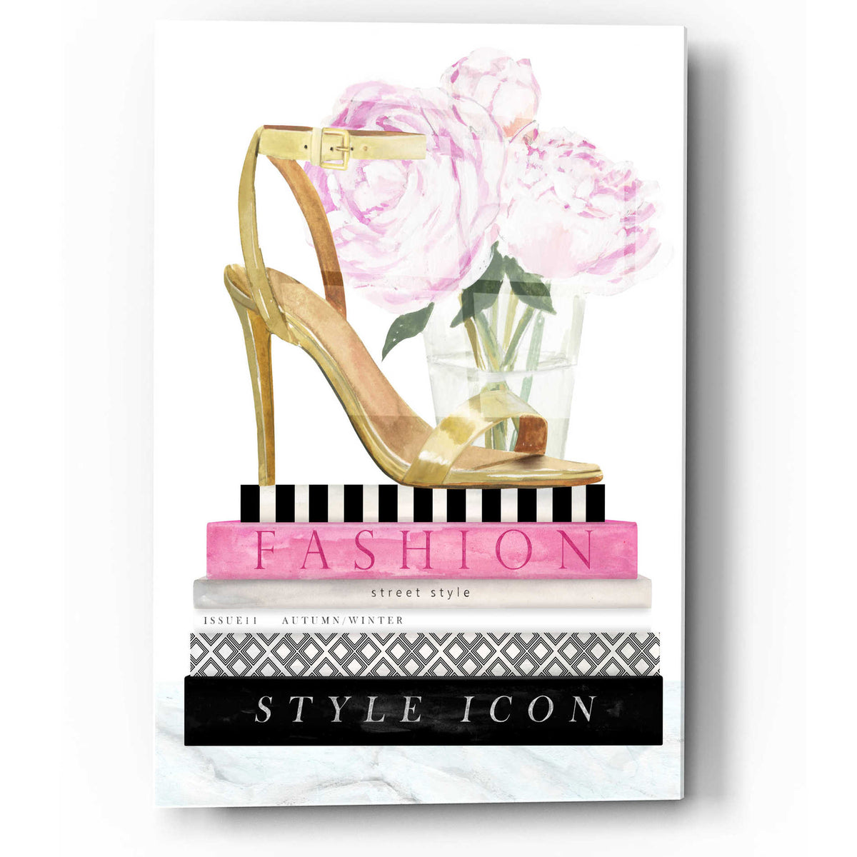 Epic Art 'Get Glam I' by Victoria Borges, Acrylic Glass Wall Art