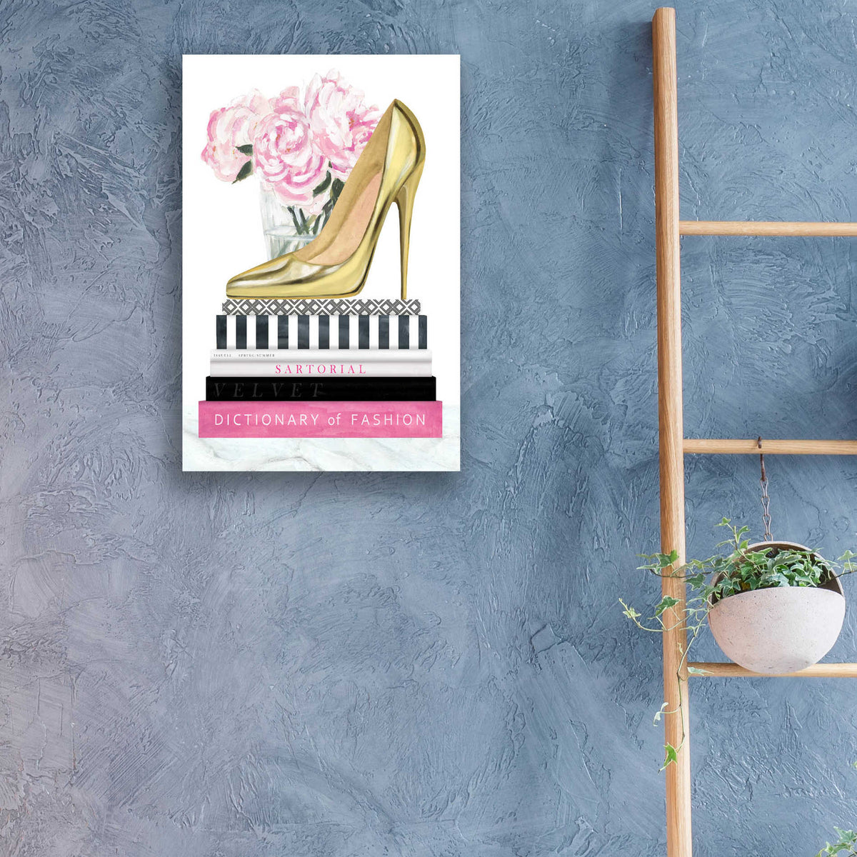 Epic Art 'Get Glam II' by Victoria Borges, Acrylic Glass Wall Art,16x24