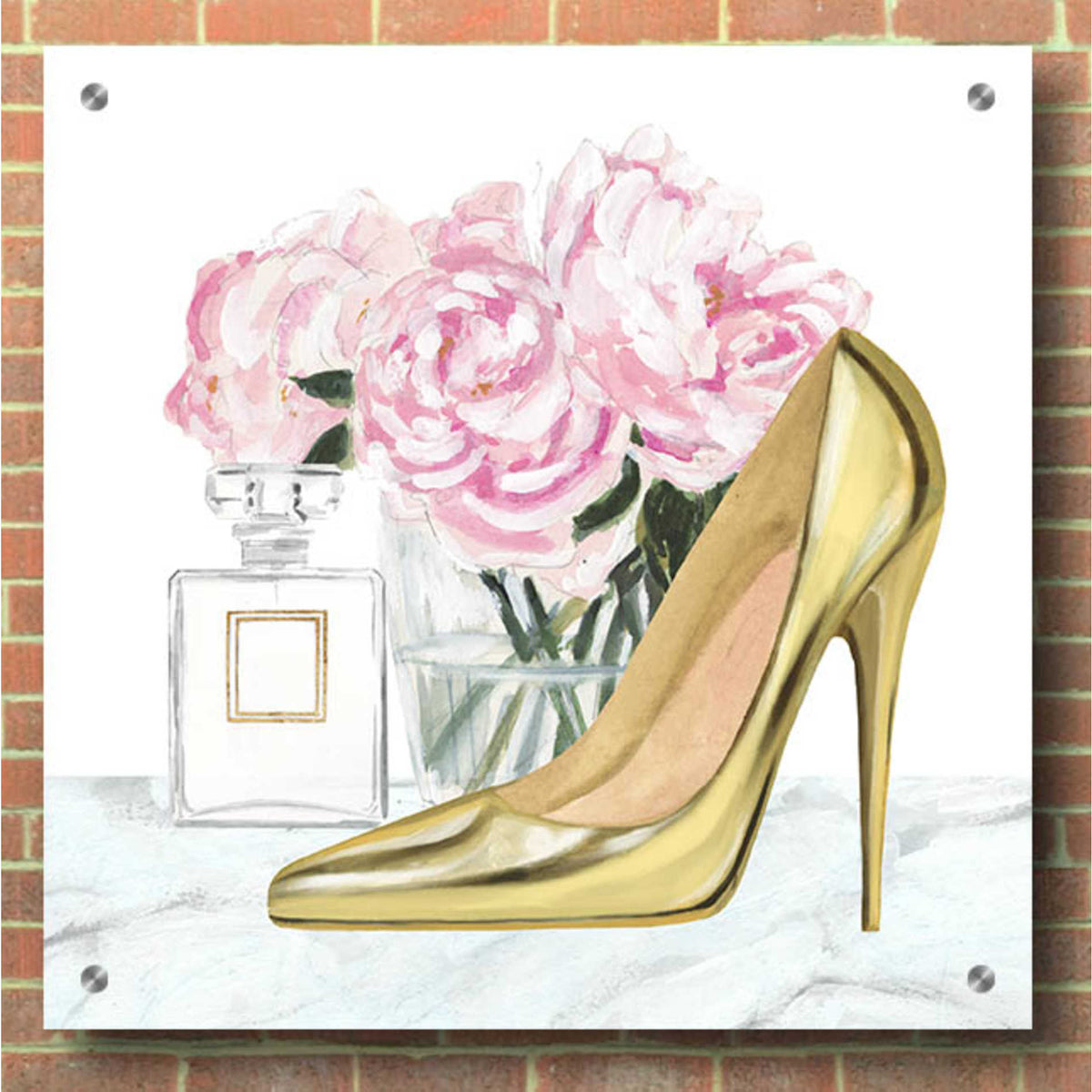 Epic Art 'Get Glam VIII' by Victoria Borges, Acrylic Glass Wall Art,36x36