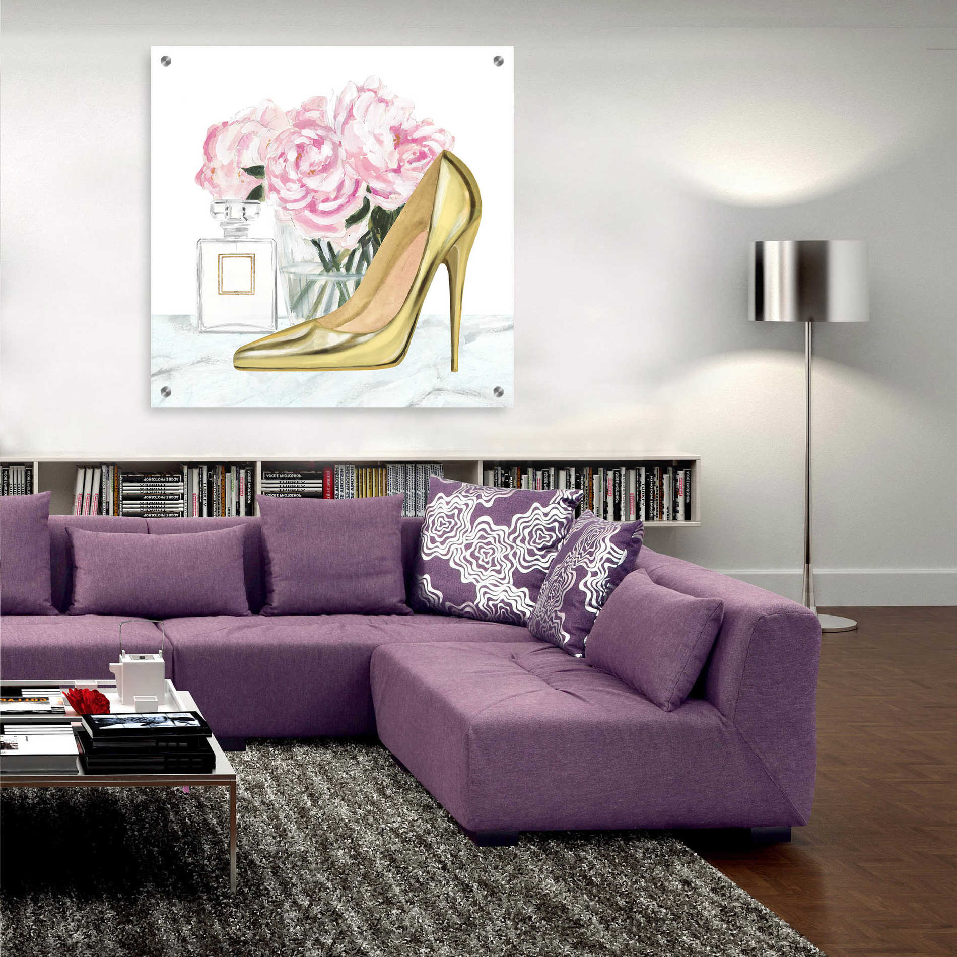 Epic Art 'Get Glam VIII' by Victoria Borges, Acrylic Glass Wall Art,36x36