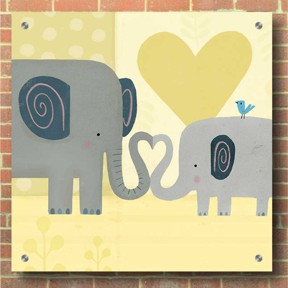 Epic Art 'Mama and Me III' by Victoria Borges, Acrylic Glass Wall Art,36x36