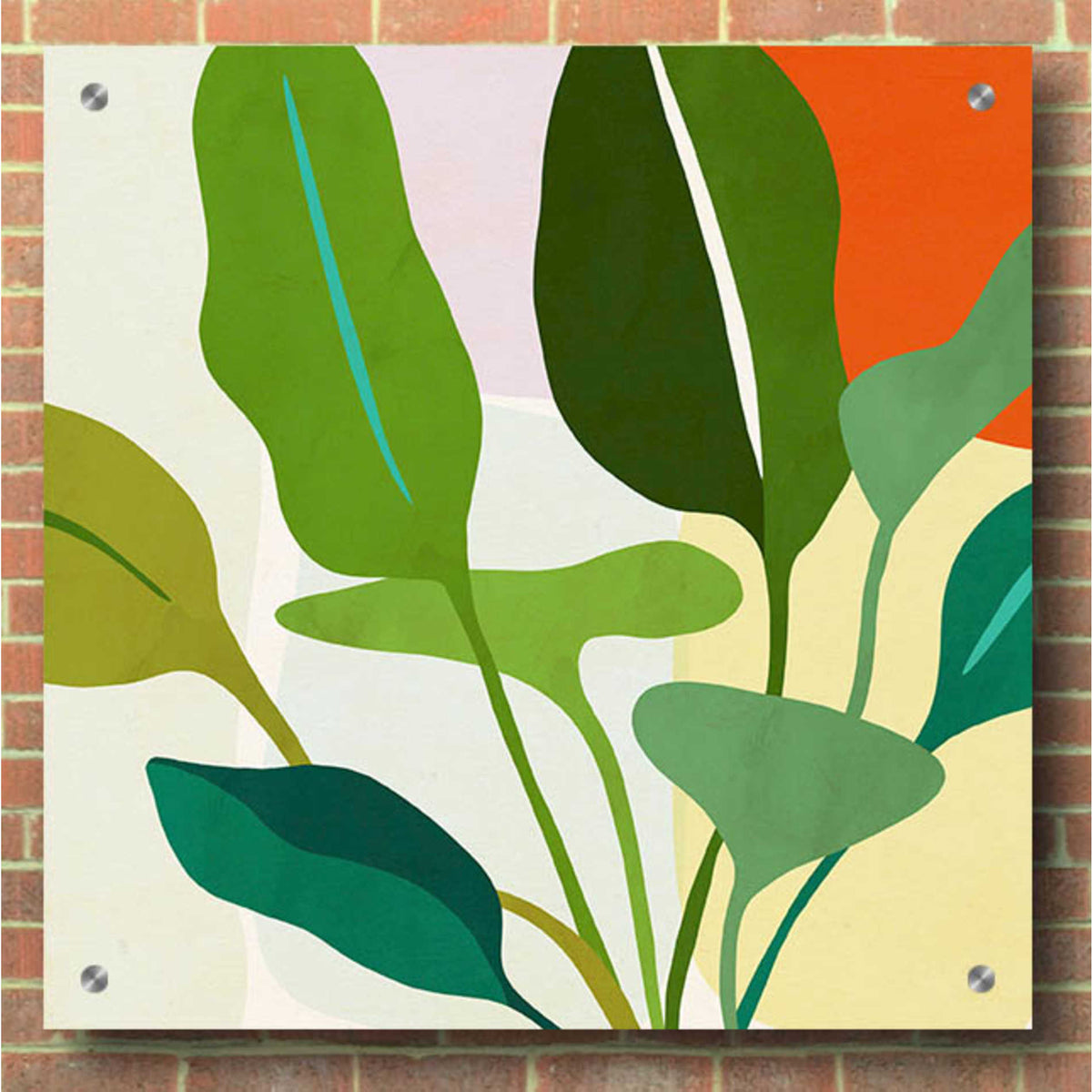 Epic Art 'Tropica II' by Victoria Borges, Acrylic Glass Wall Art,36x36