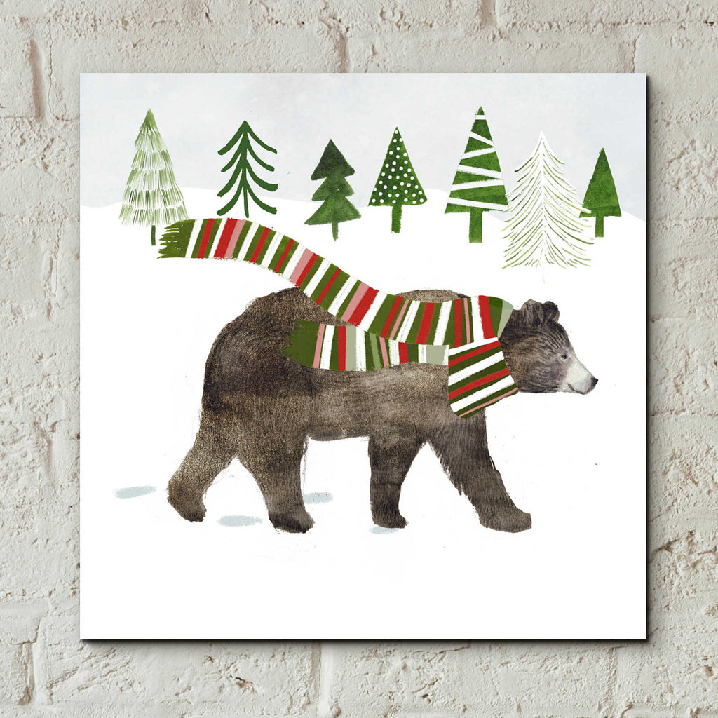 Epic Art 'Woodland Christmas I' by Victoria Borges, Acrylic Glass Wall Art,12x12