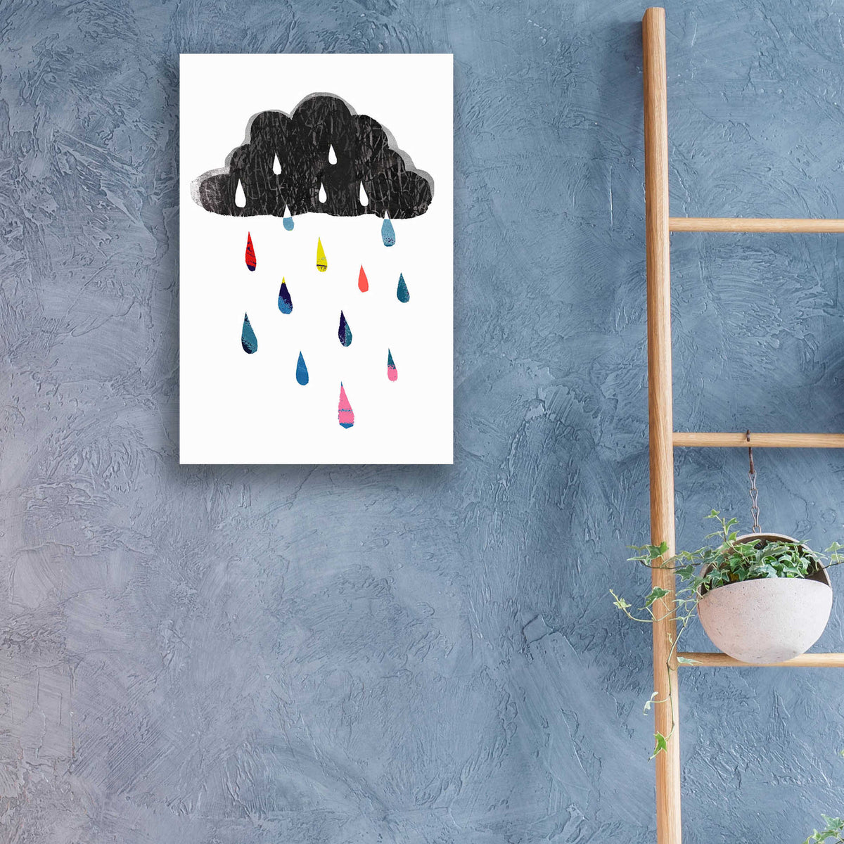 Epic Art 'Rainy Day Rainbow I' by Victoria Borges, Acrylic Glass Wall Art,16x24