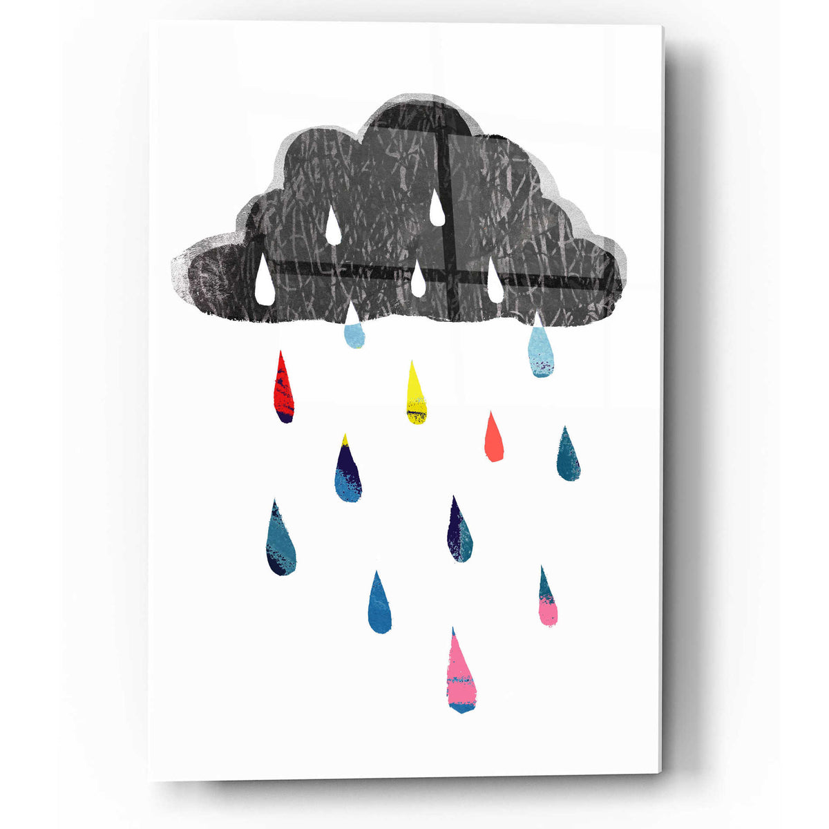 Epic Art 'Rainy Day Rainbow I' by Victoria Borges, Acrylic Glass Wall Art