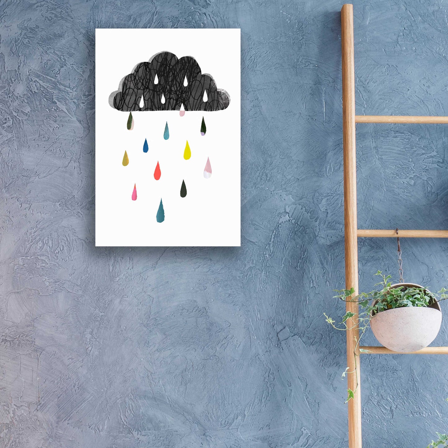 Epic Art 'Rainy Day Rainbow II' by Victoria Borges, Acrylic Glass Wall Art,16x24