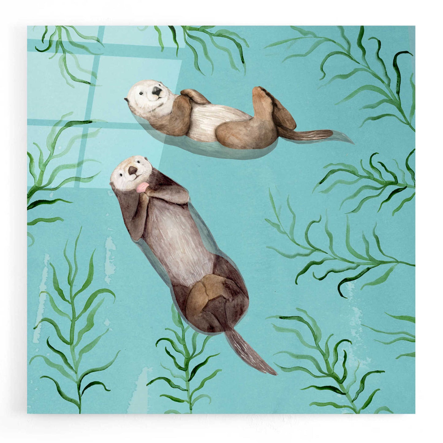 Epic Art 'Otter's Paradise IV' by Victoria Borges, Acrylic Glass Wall Art