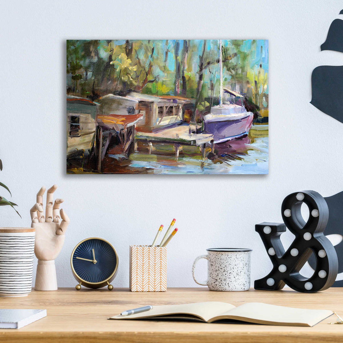 Epic Art 'Afternoon Rest' by Carol Hallock, Acrylic Glass Wall Art,16x12