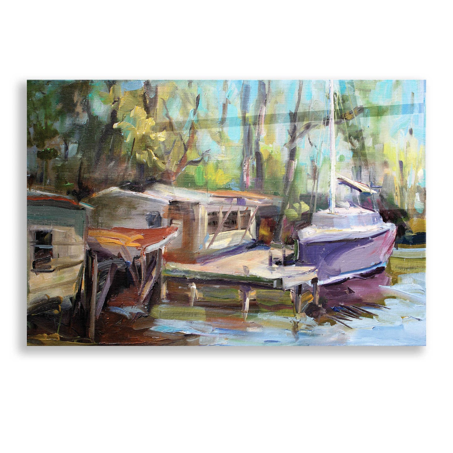 Epic Art 'Afternoon Rest' by Carol Hallock, Acrylic Glass Wall Art