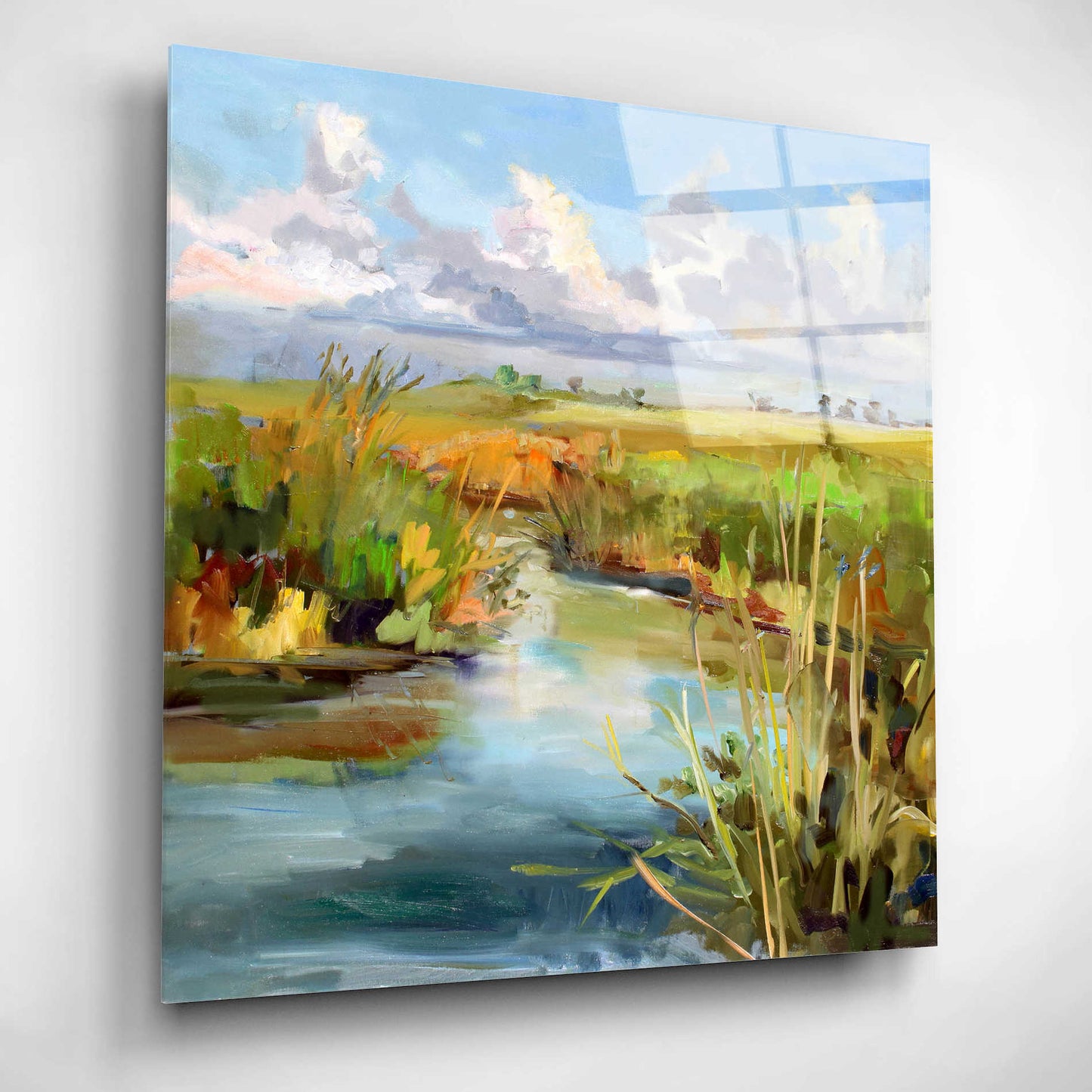 Epic Art 'Afternoon Skies' by Carol Hallock, Acrylic Glass Wall Art,12x12