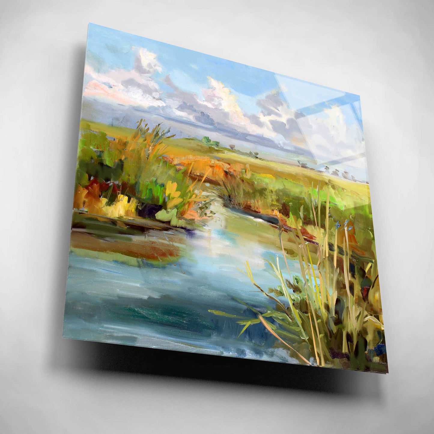 Epic Art 'Afternoon Skies' by Carol Hallock, Acrylic Glass Wall Art,12x12