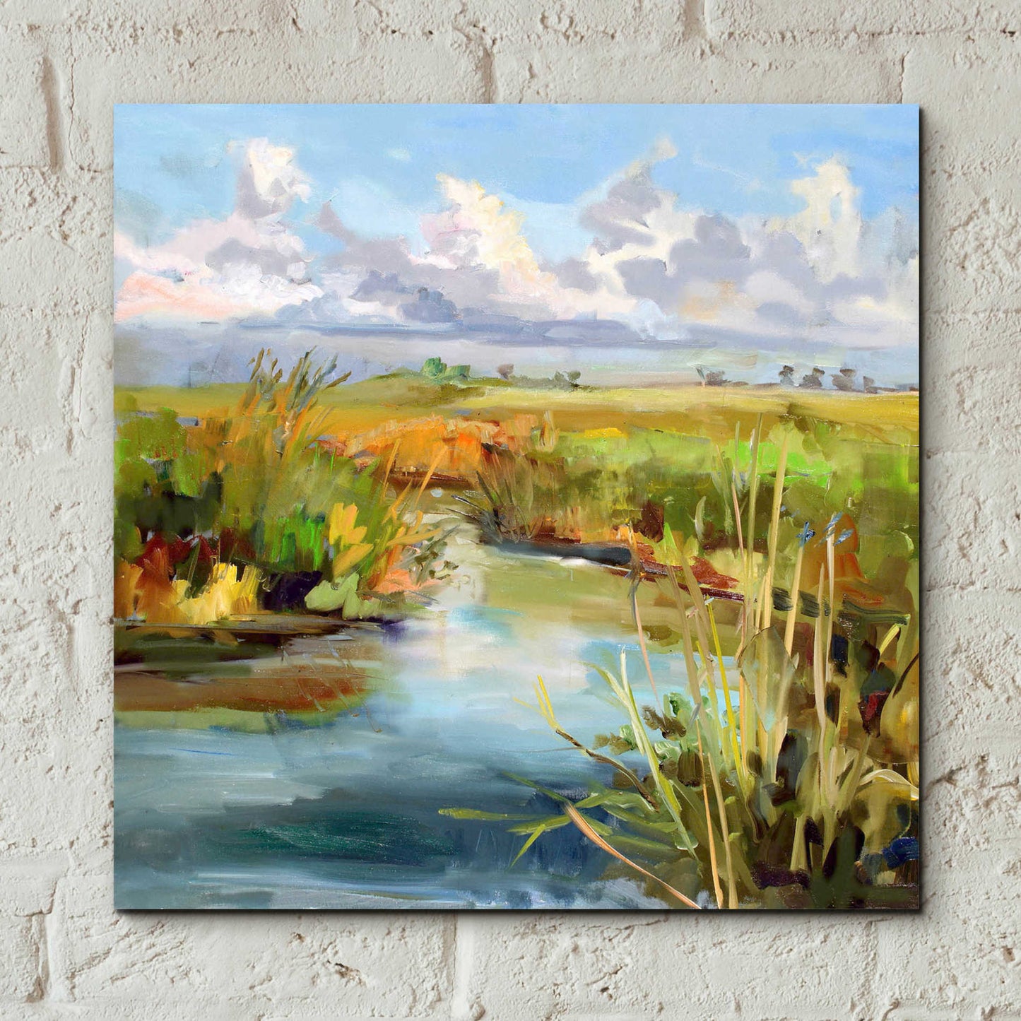 Epic Art 'Afternoon Skies' by Carol Hallock, Acrylic Glass Wall Art,12x12