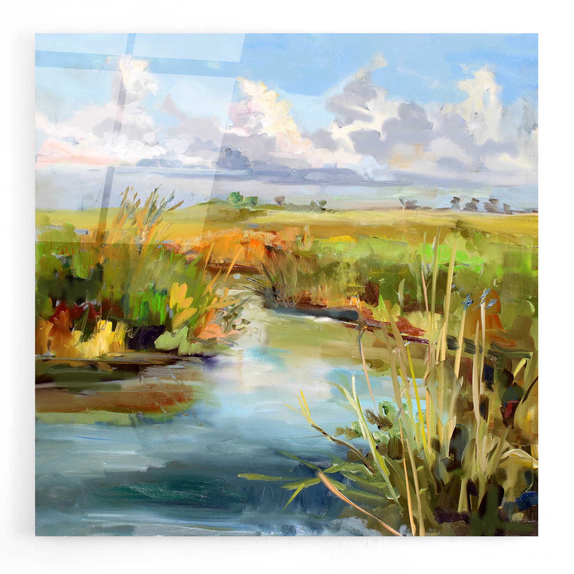 Epic Art 'Afternoon Skies' by Carol Hallock, Acrylic Glass Wall Art,12x12