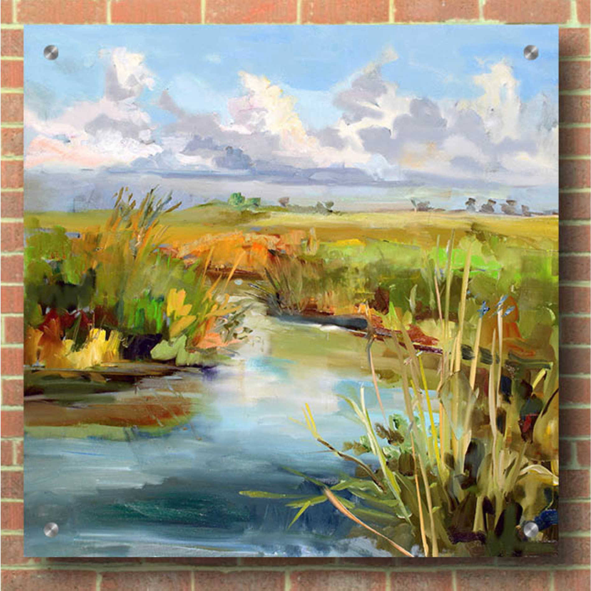 Epic Art 'Afternoon Skies' by Carol Hallock, Acrylic Glass Wall Art,36x36