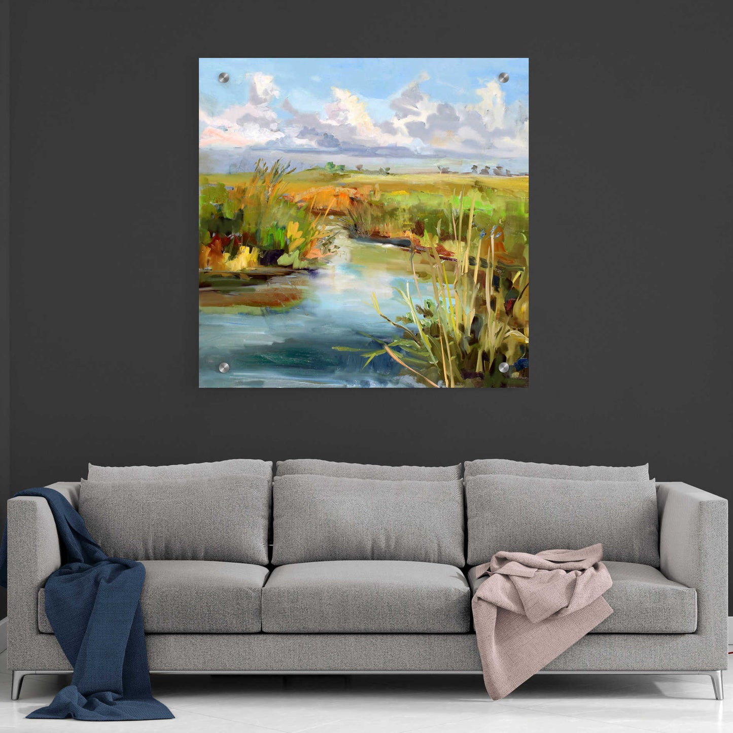 Epic Art 'Afternoon Skies' by Carol Hallock, Acrylic Glass Wall Art,36x36