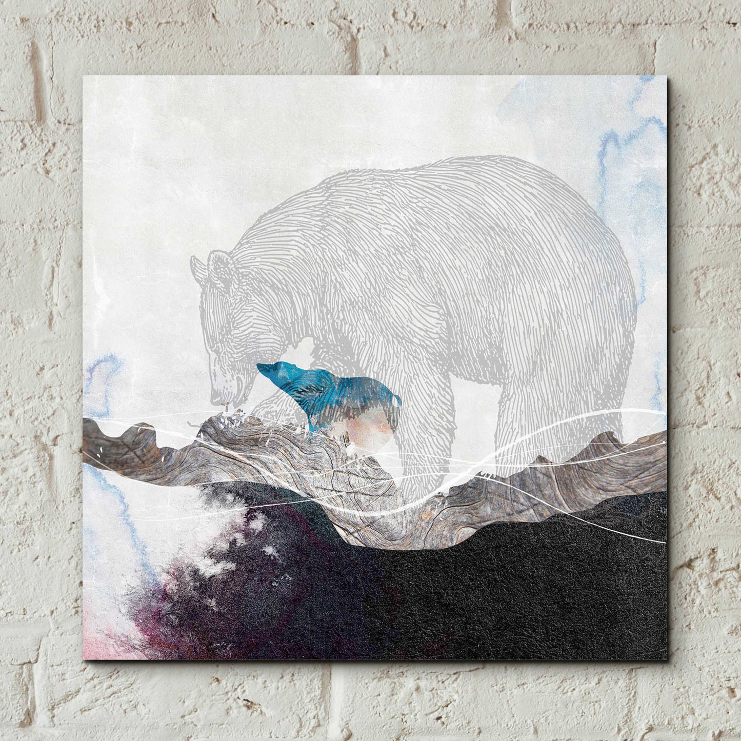 Epic Art 'Bear 2' by Louis Duncan-He, Acrylic Glass Wall Art,12x12