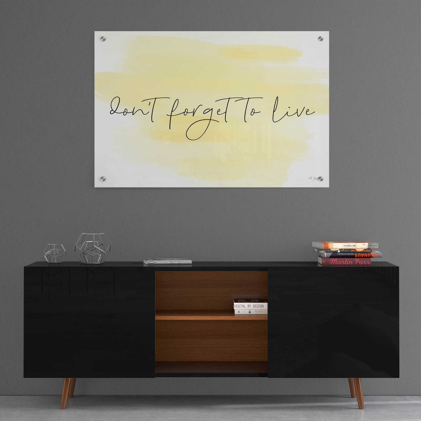 Epic Art 'Don't Forget to Live' by Jaxn Blvd, Acrylic Glass Wall Art,36x24