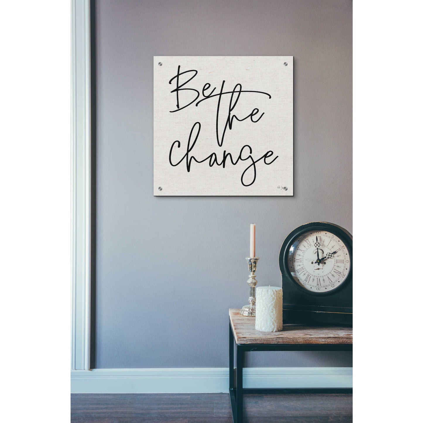 Epic Art 'Be the Change' by Jaxn Blvd, Acrylic Glass Wall Art,24x24