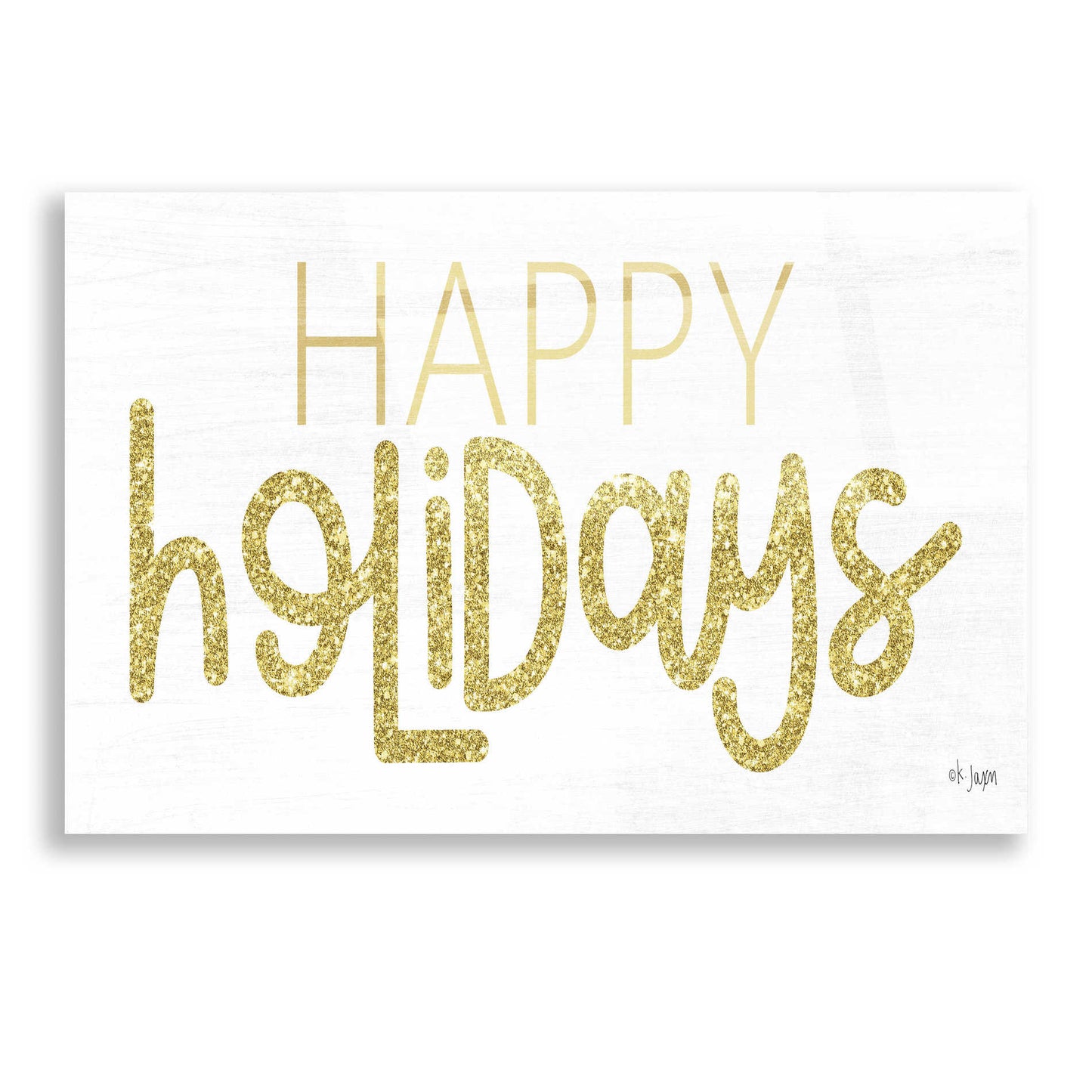 Epic Art 'Happy Holidays' by Jaxn Blvd, Acrylic Glass Wall Art,16x12