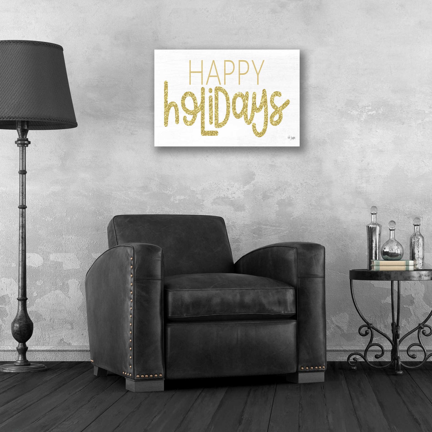 Epic Art 'Happy Holidays' by Jaxn Blvd, Acrylic Glass Wall Art,24x16