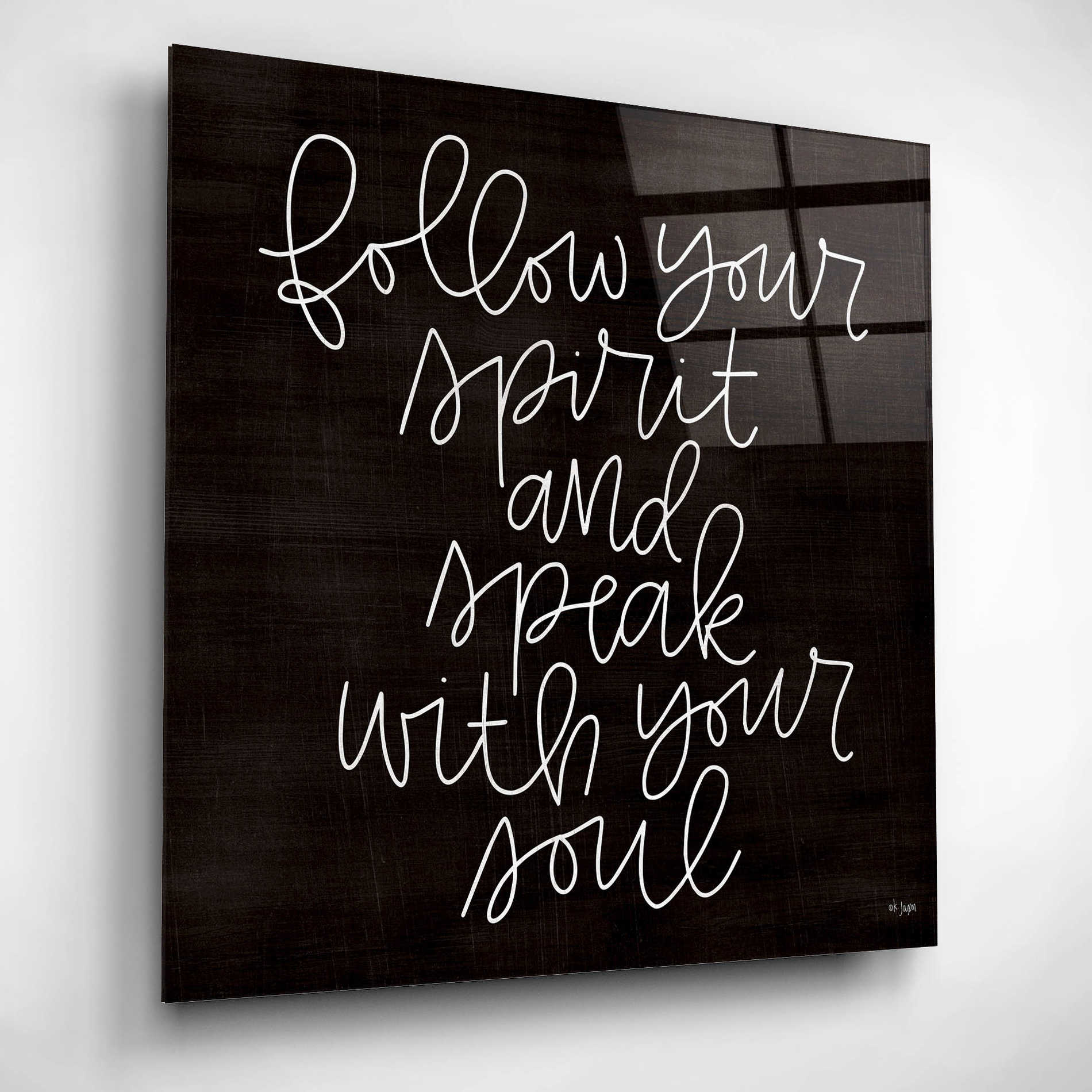 Epic Art 'Follow Your Spirit' by Jaxn Blvd, Acrylic Glass Wall Art,12x12