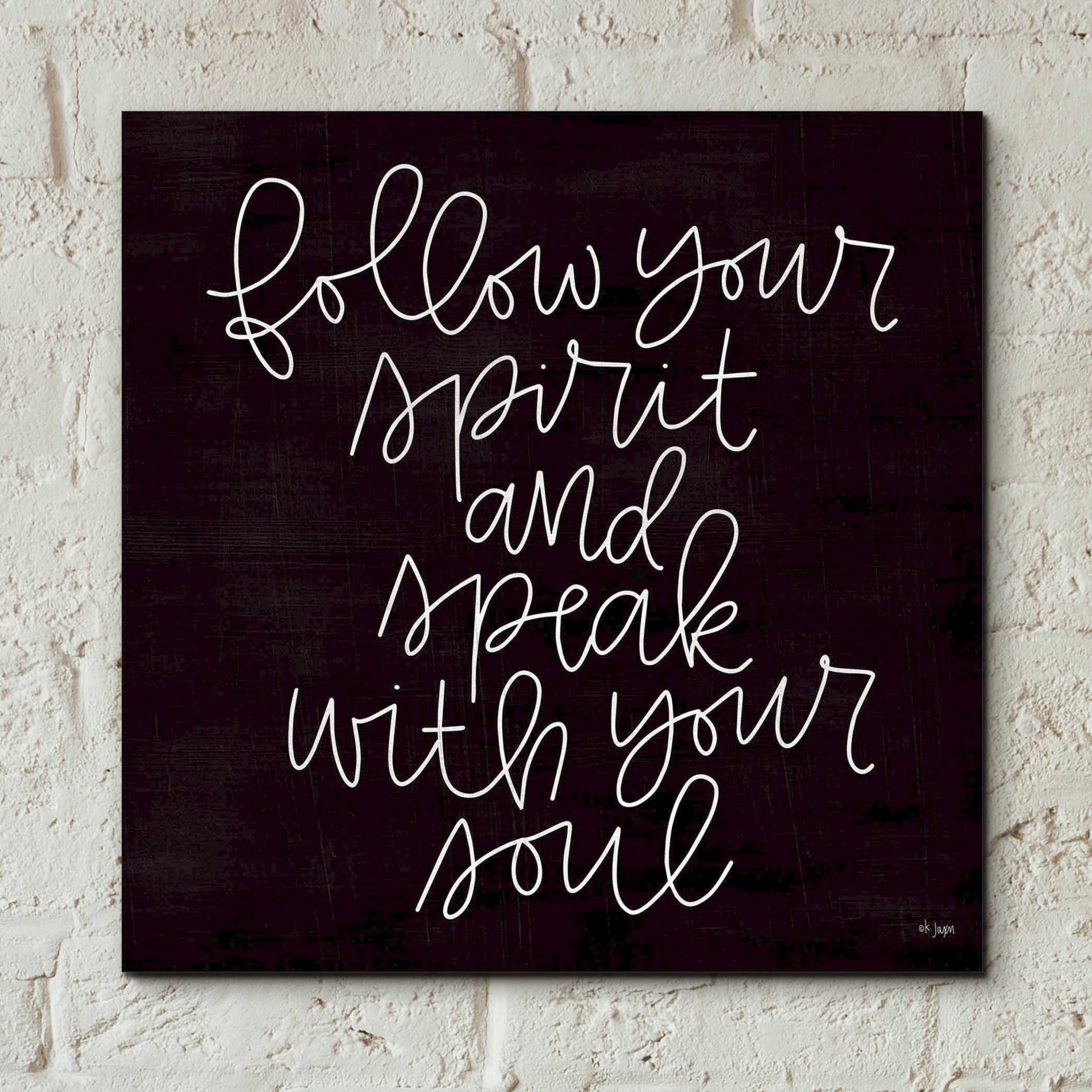 Epic Art 'Follow Your Spirit' by Jaxn Blvd, Acrylic Glass Wall Art,12x12