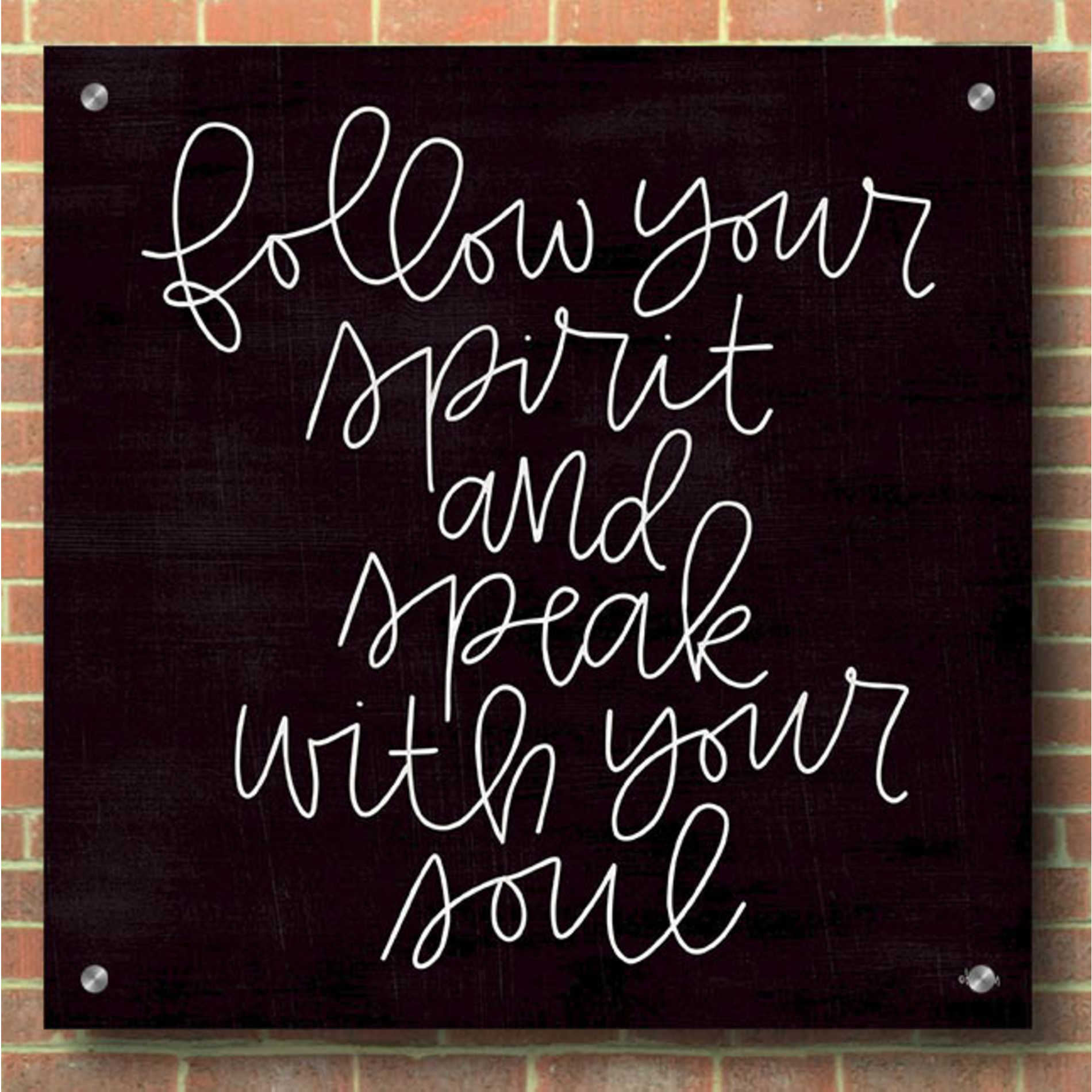 Epic Art 'Follow Your Spirit' by Jaxn Blvd, Acrylic Glass Wall Art,36x36