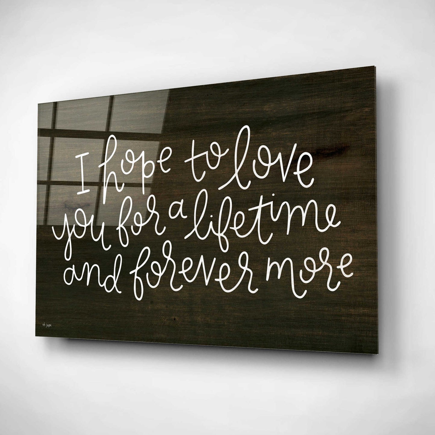 Epic Art 'Love For a Lifetime' by Jaxn Blvd, Acrylic Glass Wall Art,16x12
