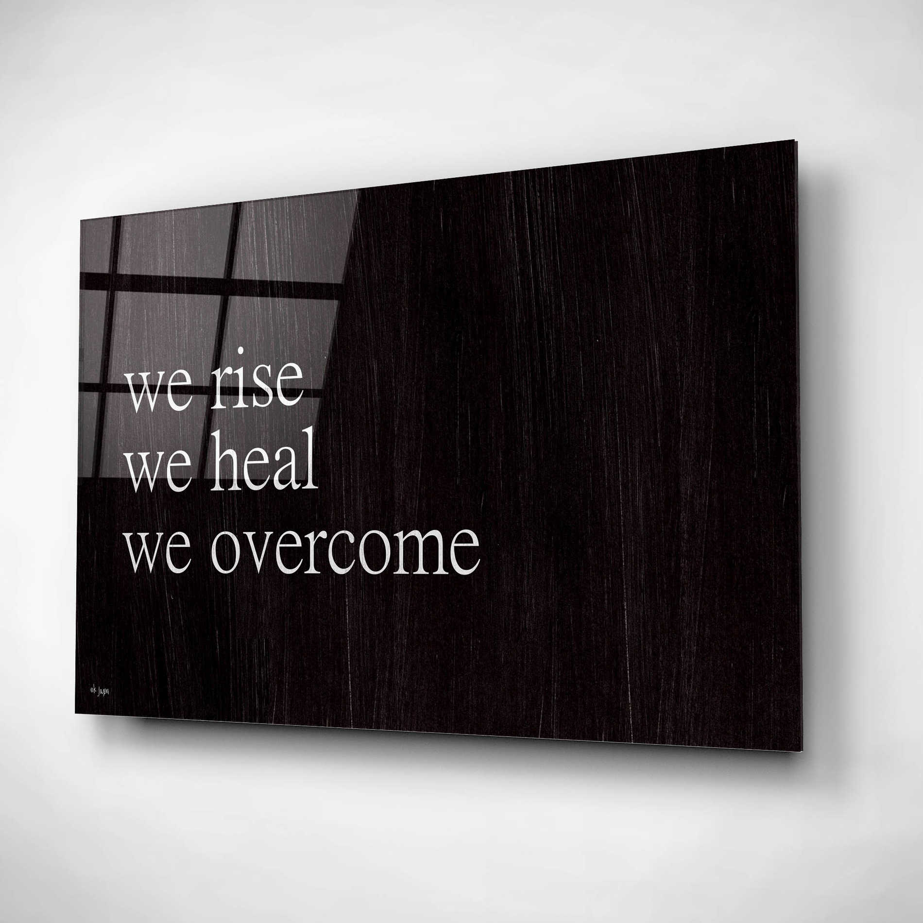 Epic Art 'We Fall, We Rise II' by Jaxn Blvd, Acrylic Glass Wall Art,16x12