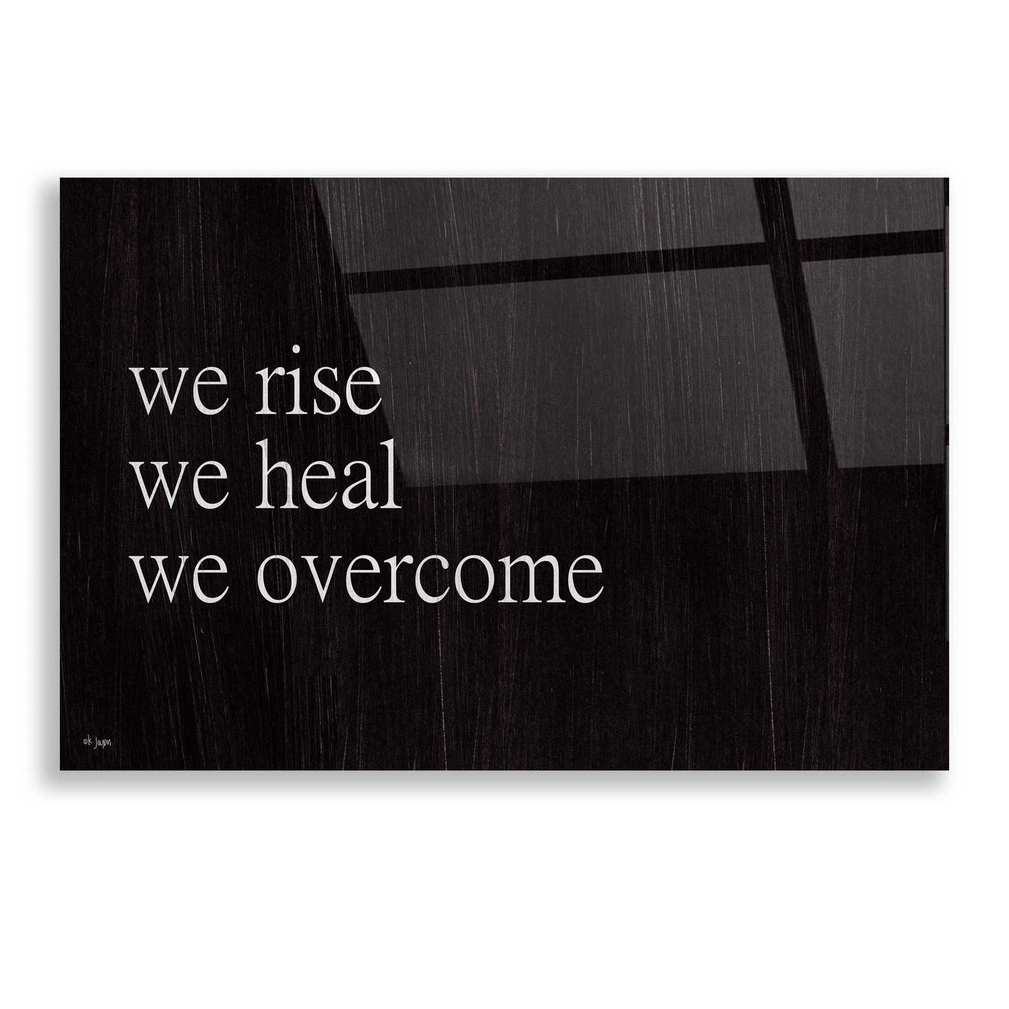 Epic Art 'We Fall, We Rise II' by Jaxn Blvd, Acrylic Glass Wall Art,16x12